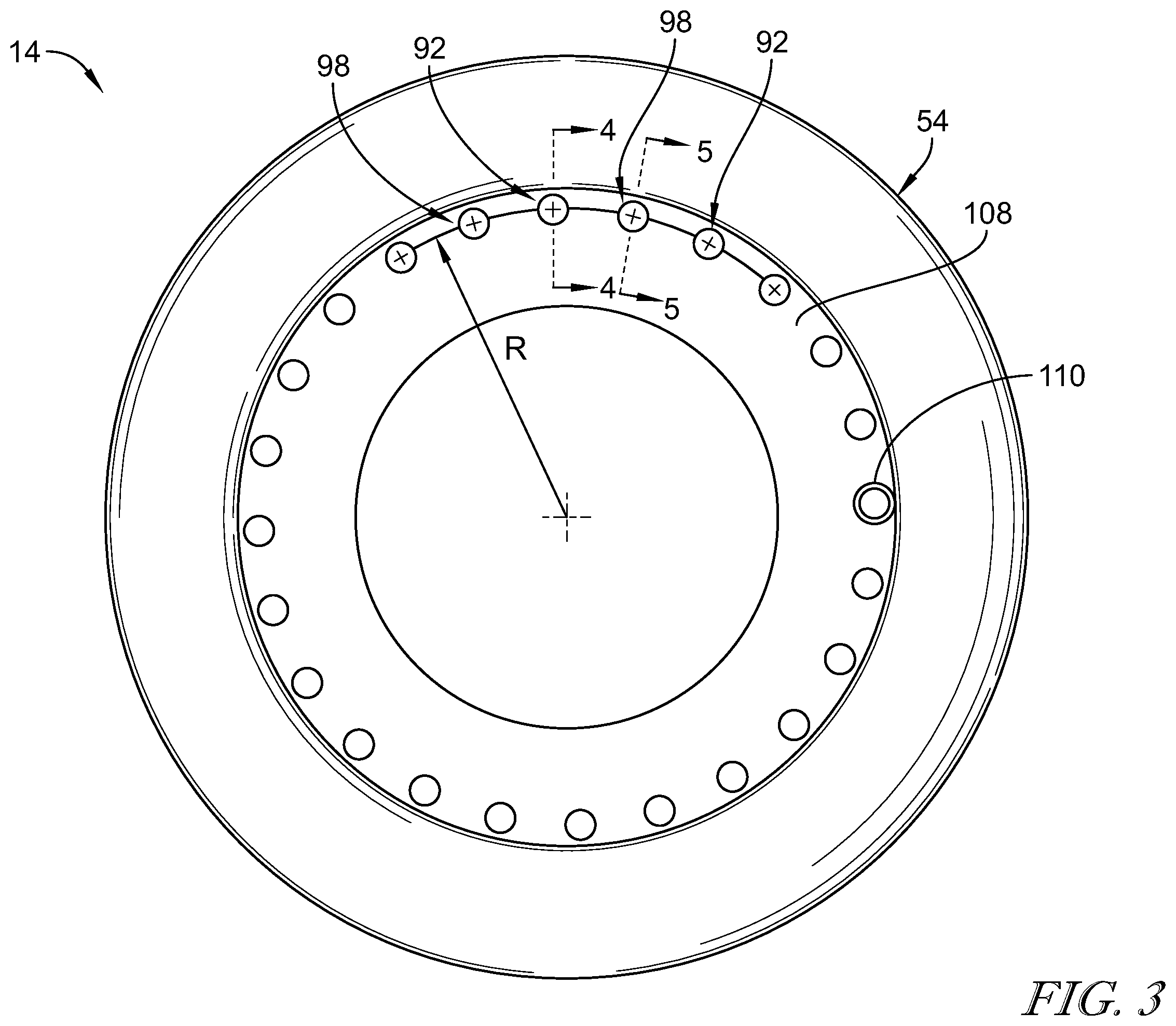 Patent US12345162 Figure 3 – Adjustable position impeller shroud for centrifugal compressors