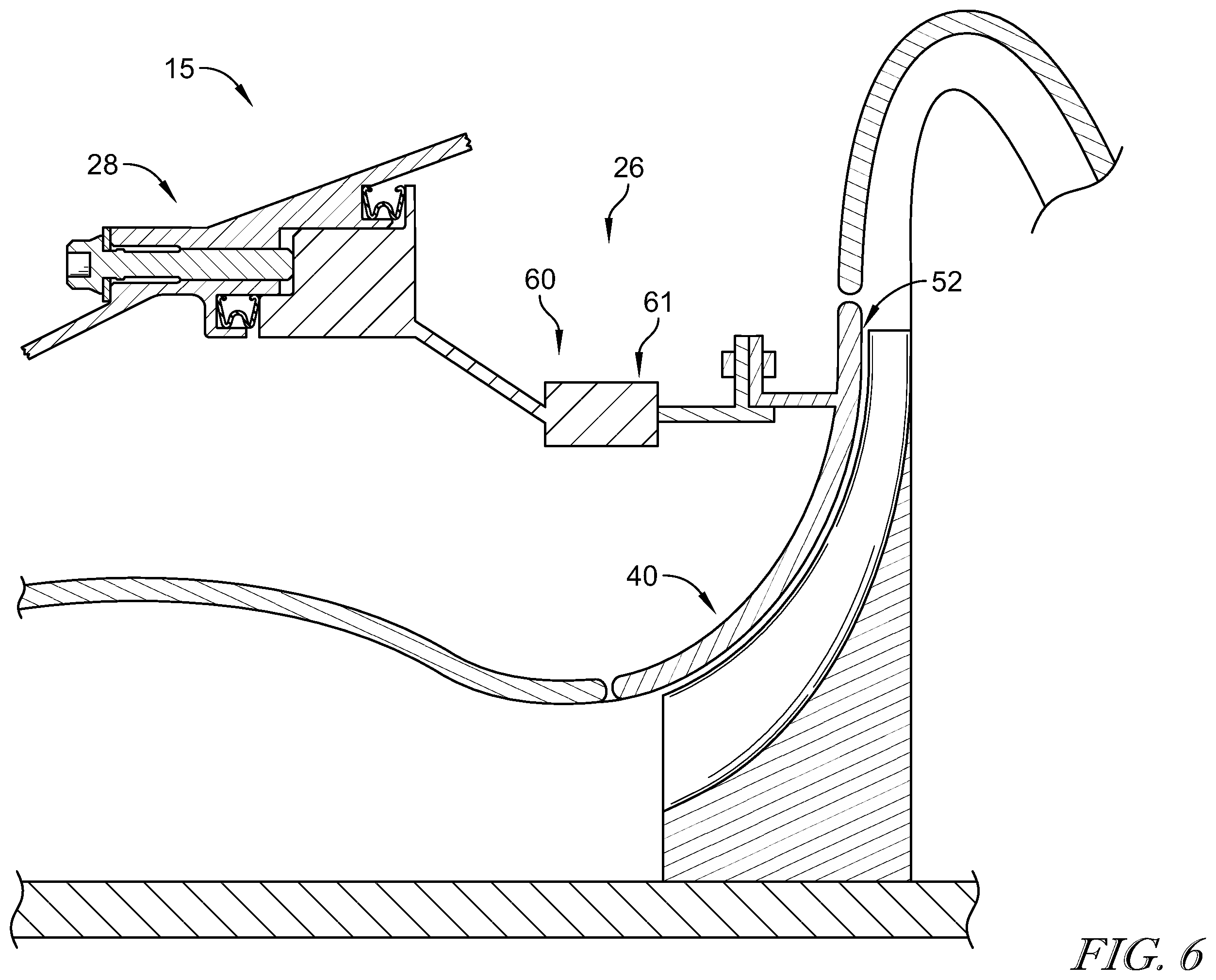 Patent US12345162 Figure 5 – Adjustable position impeller shroud for centrifugal compressors