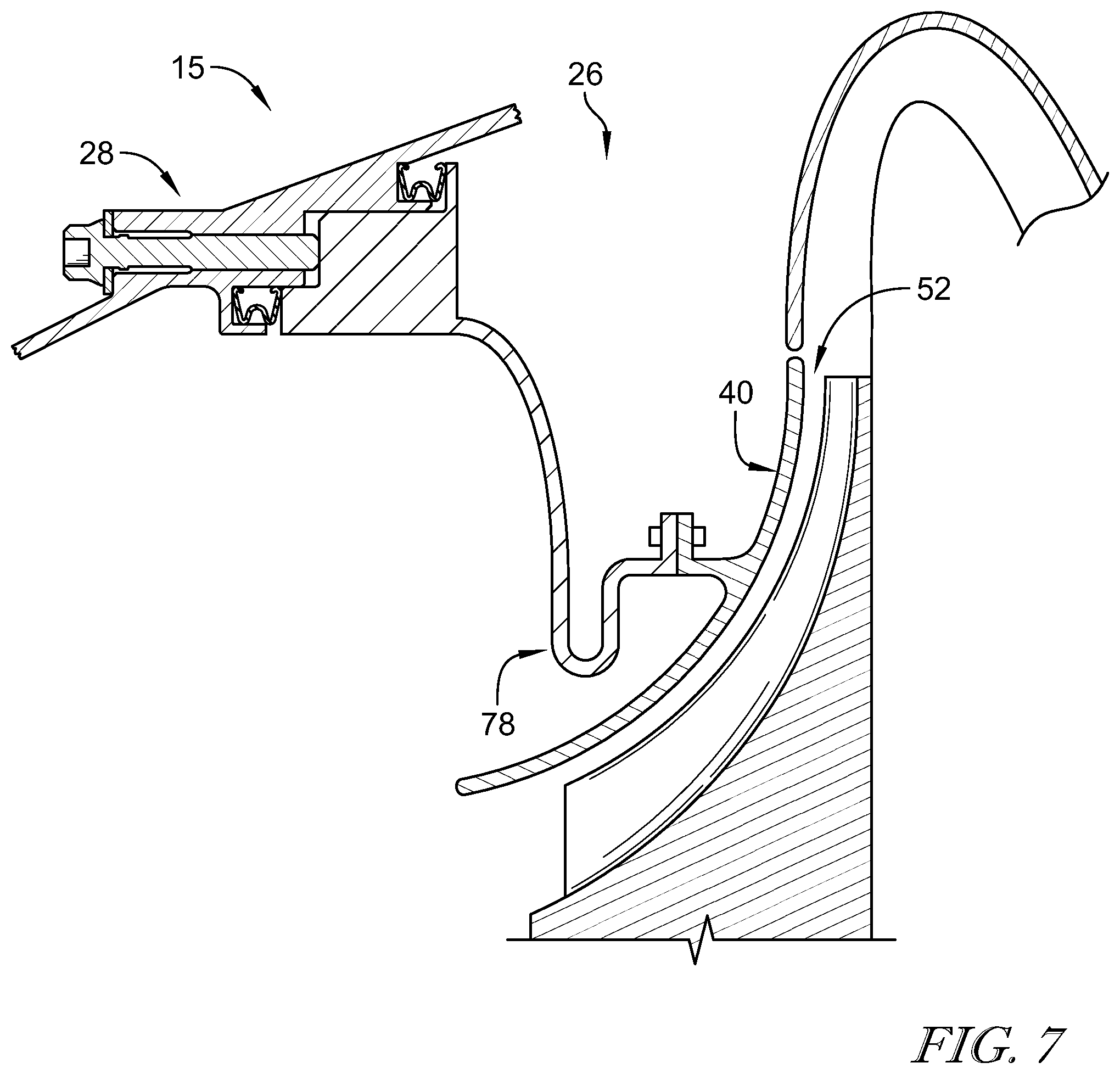 Patent US12345162 Figure 6 – Adjustable position impeller shroud for centrifugal compressors
