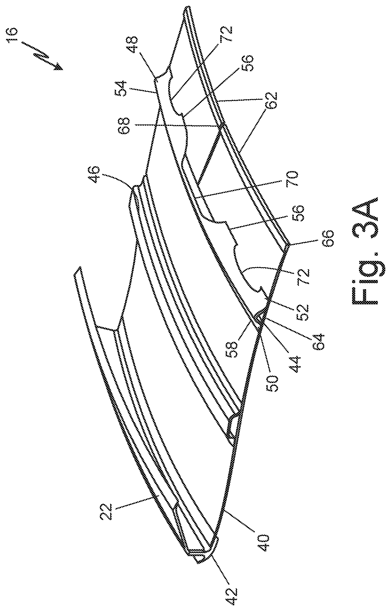 Patent US12345169 Figure 3 – Thermally compliant forward outer-diameter ring for a gas turbine engine