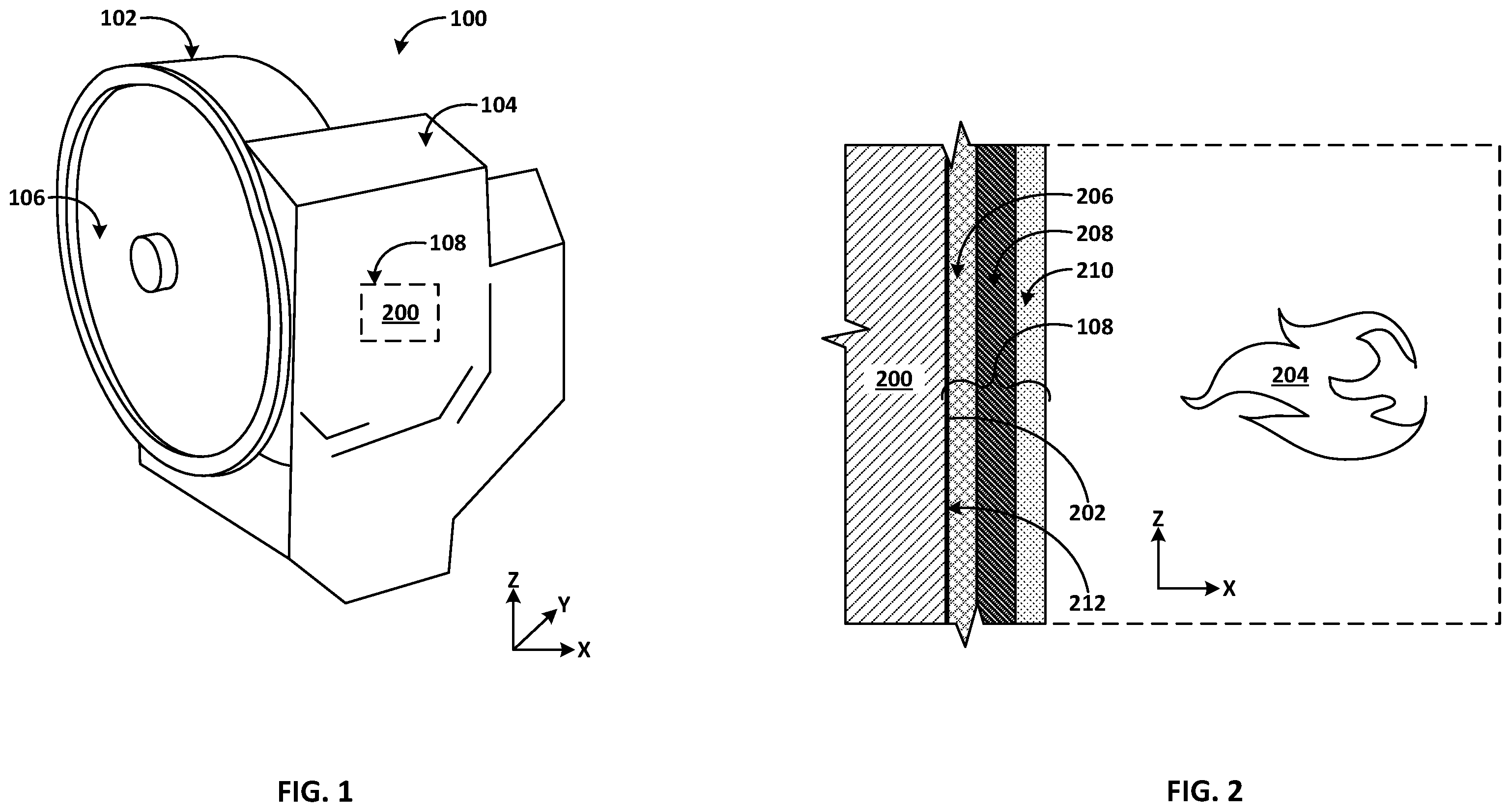 Patent US12345171 Figure 1 – Protective coatings for aircraft engine components