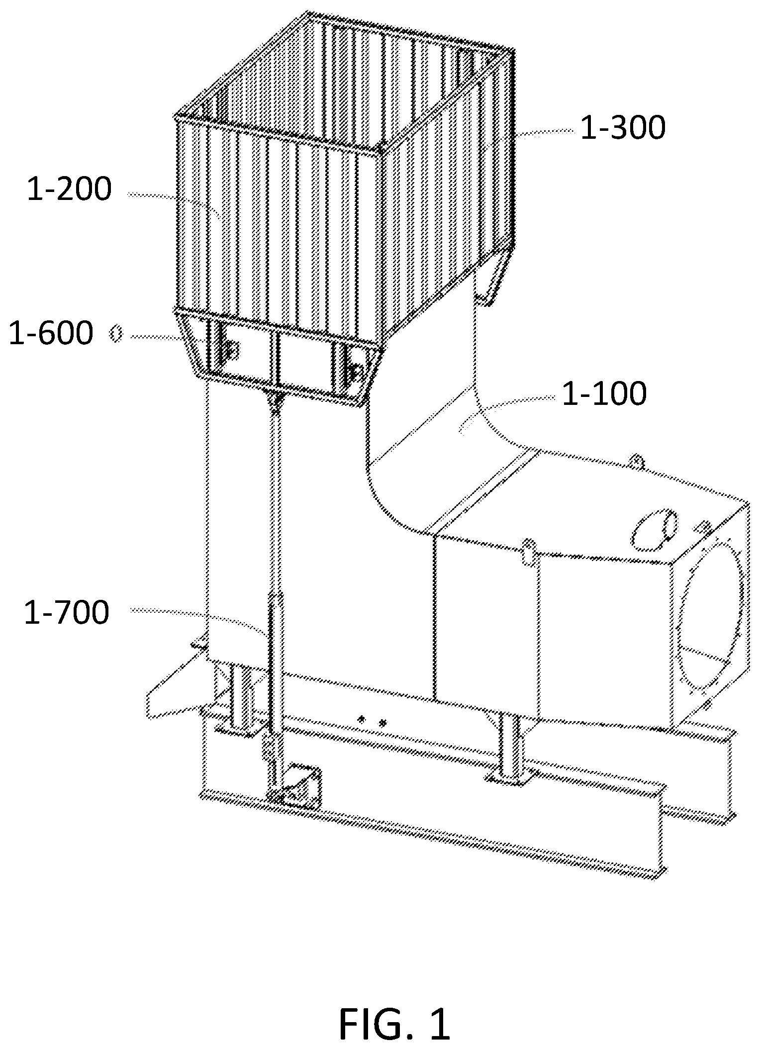 Patent US12345172 Figure 1 – Fracturing device, engine and exhaust apparatus thereof