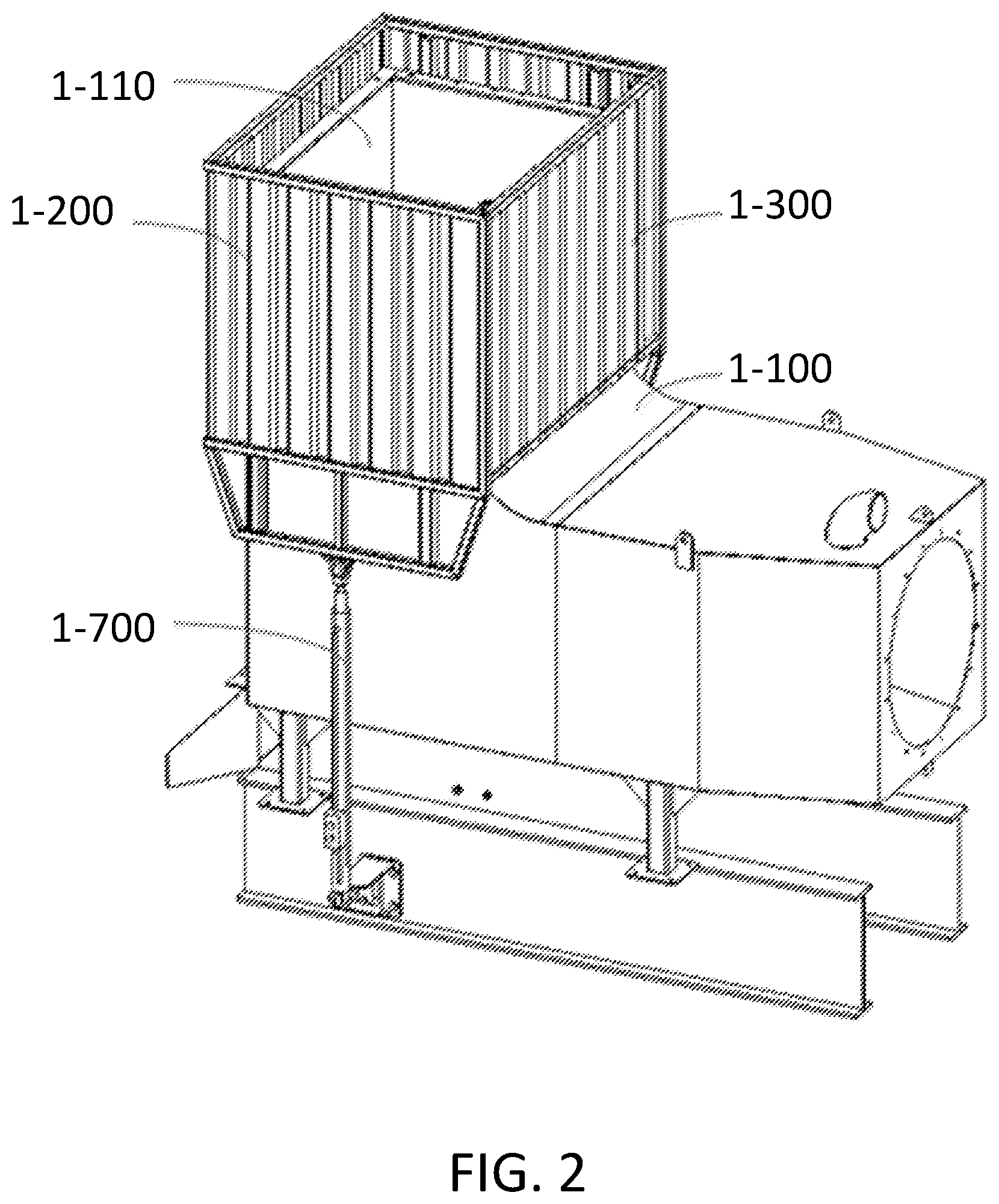 Patent US12345172 Figure 2 – Fracturing device, engine and exhaust apparatus thereof