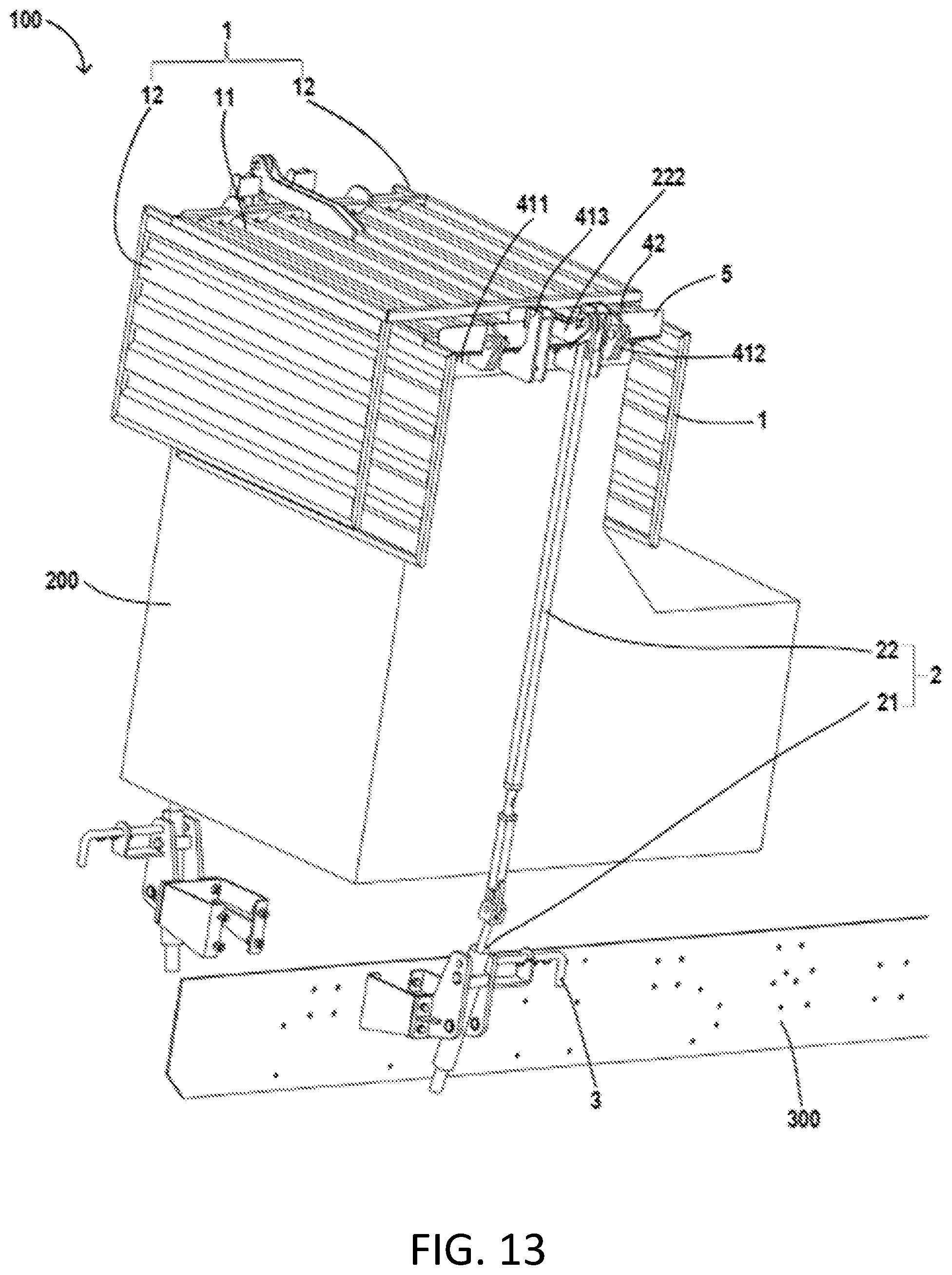 Patent US12345172 Figure 13 – Fracturing device, engine and exhaust apparatus thereof