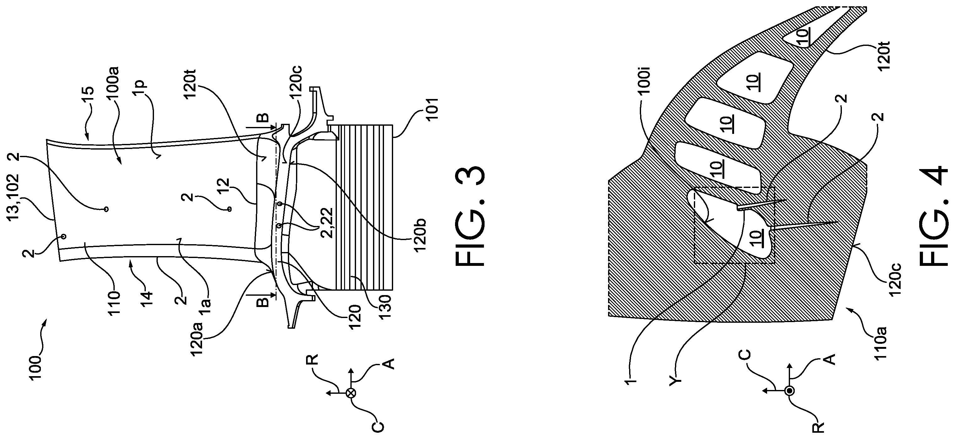 Patent US12345175 Figure 2 – Turbine blade, turbine blade assembly, and gas turbine