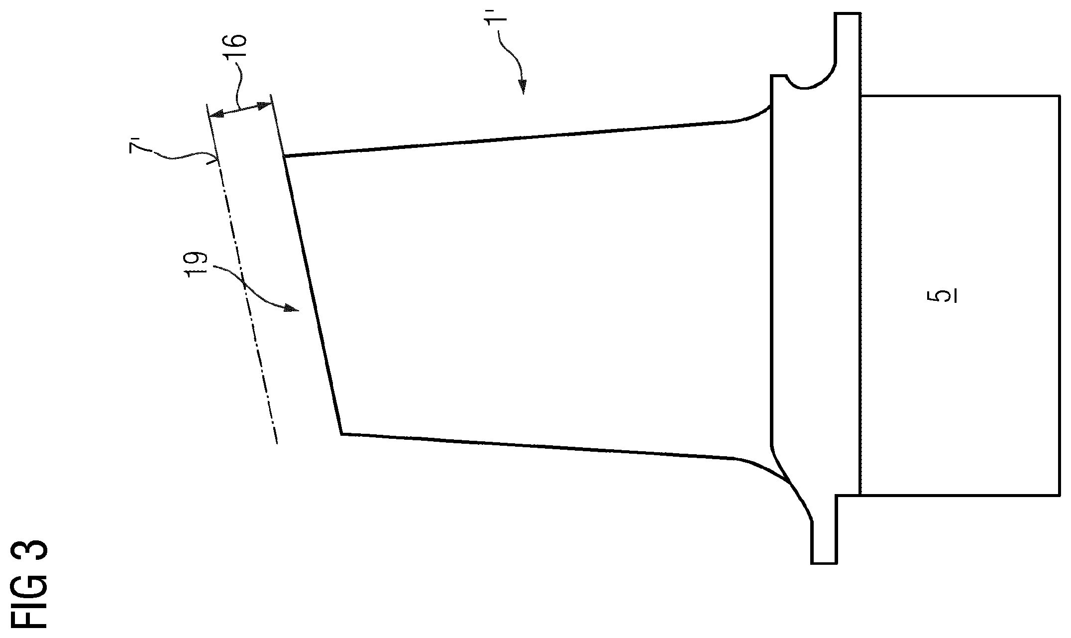 Patent US12345176 Figure 3 – Rotor-blade tip including cooling configuration
