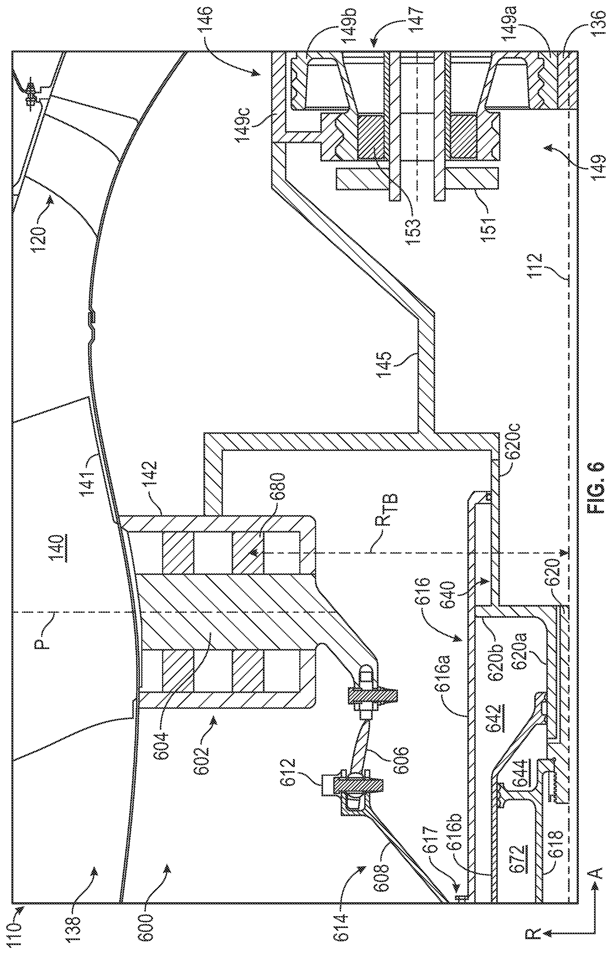 Patent US12345178 Figure 6 – Turbofan engine including a fan actuation system