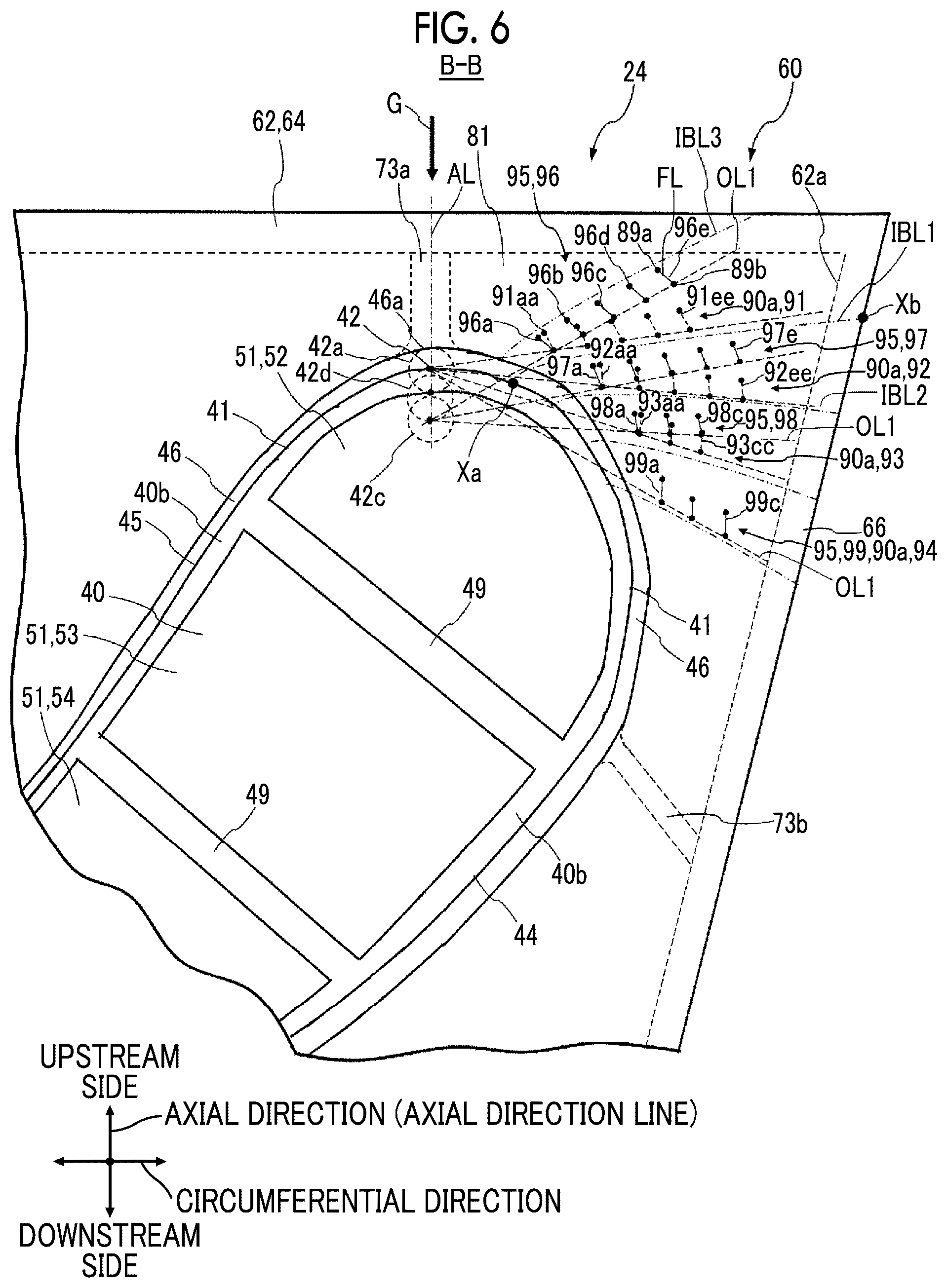 Patent US12345179 Figure 6 – Turbine stator vane and gas turbine