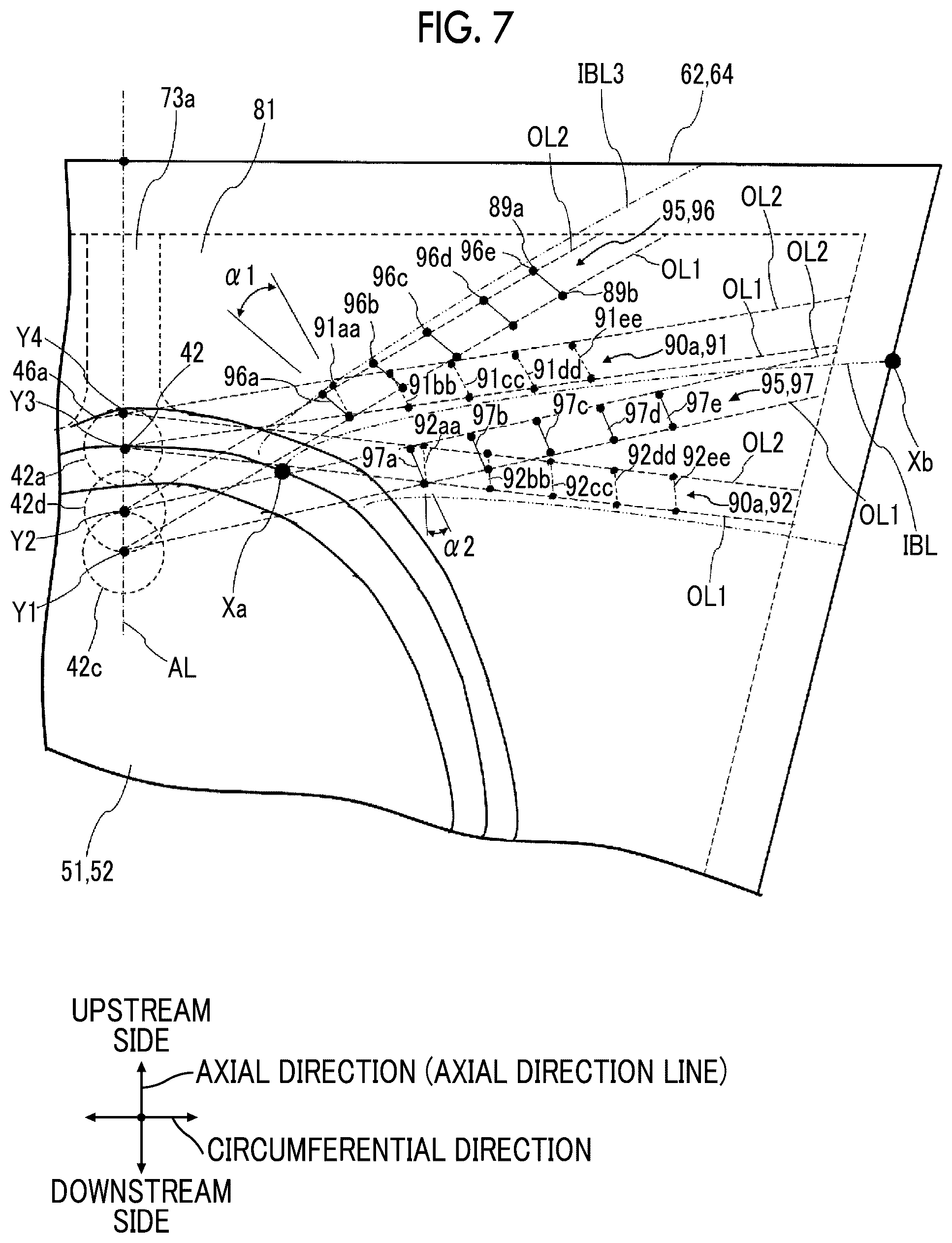 Patent US12345179 Figure 7 – Turbine stator vane and gas turbine