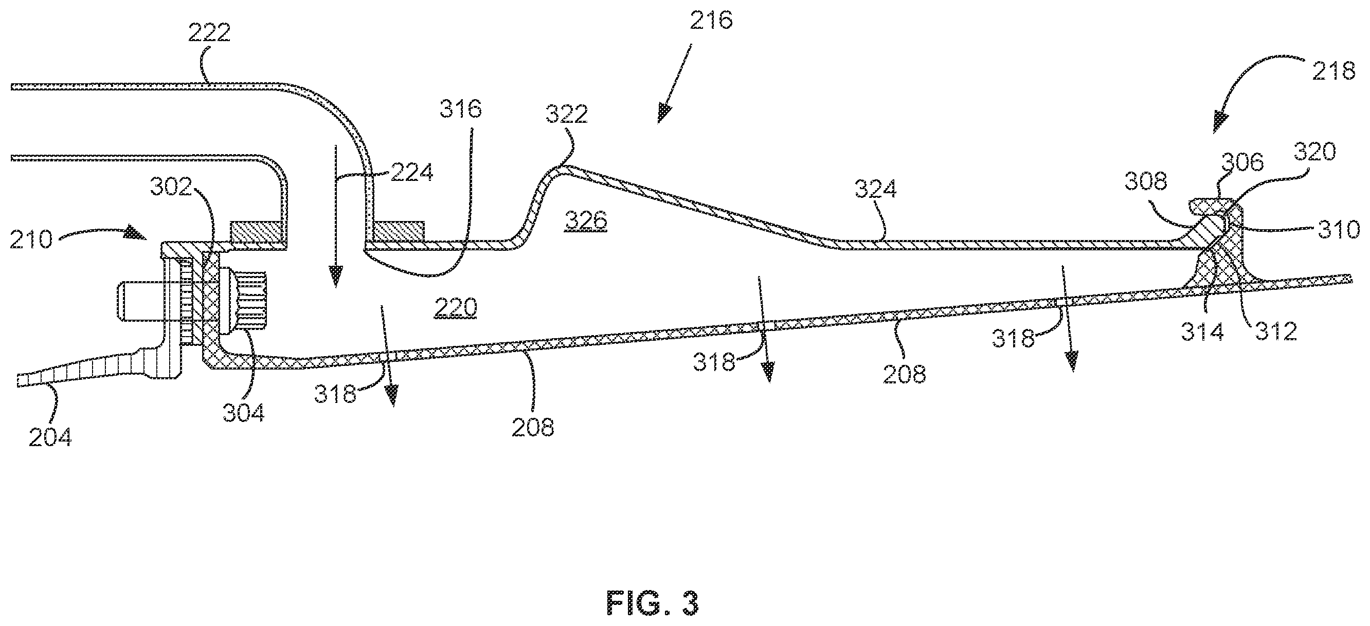 Patent US12345180 Figure 3 – Stator plenum for a gas turbine engine