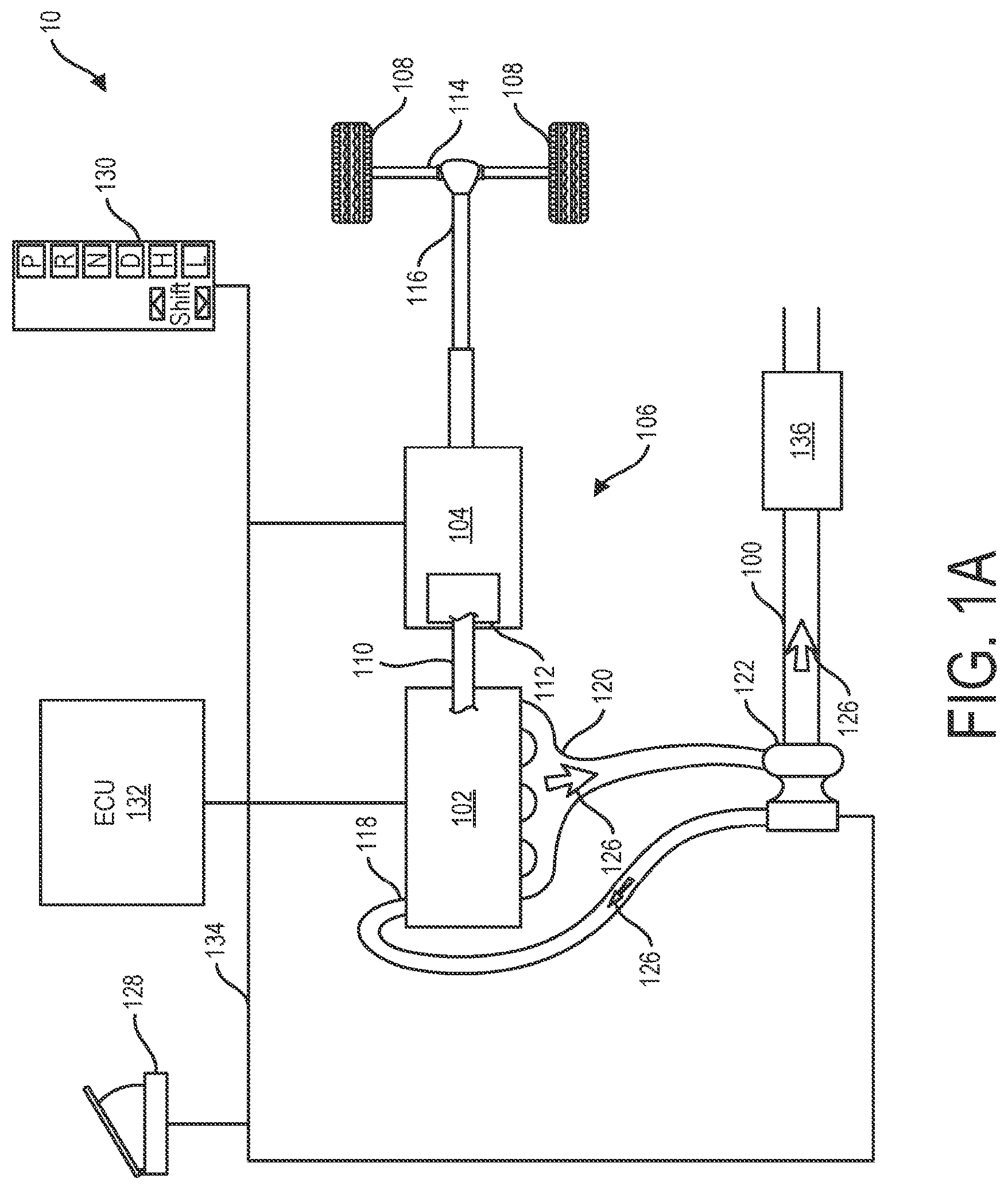 Patent US12345185 Figure 1 – Vehicle emissions management