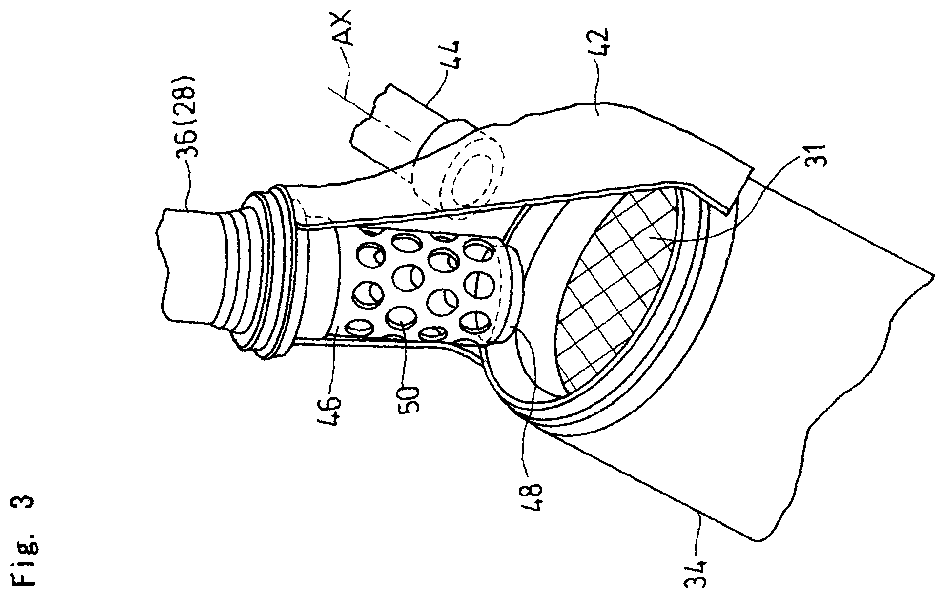 Patent US12345186 Figure 3 – Exhaust structure for engine
