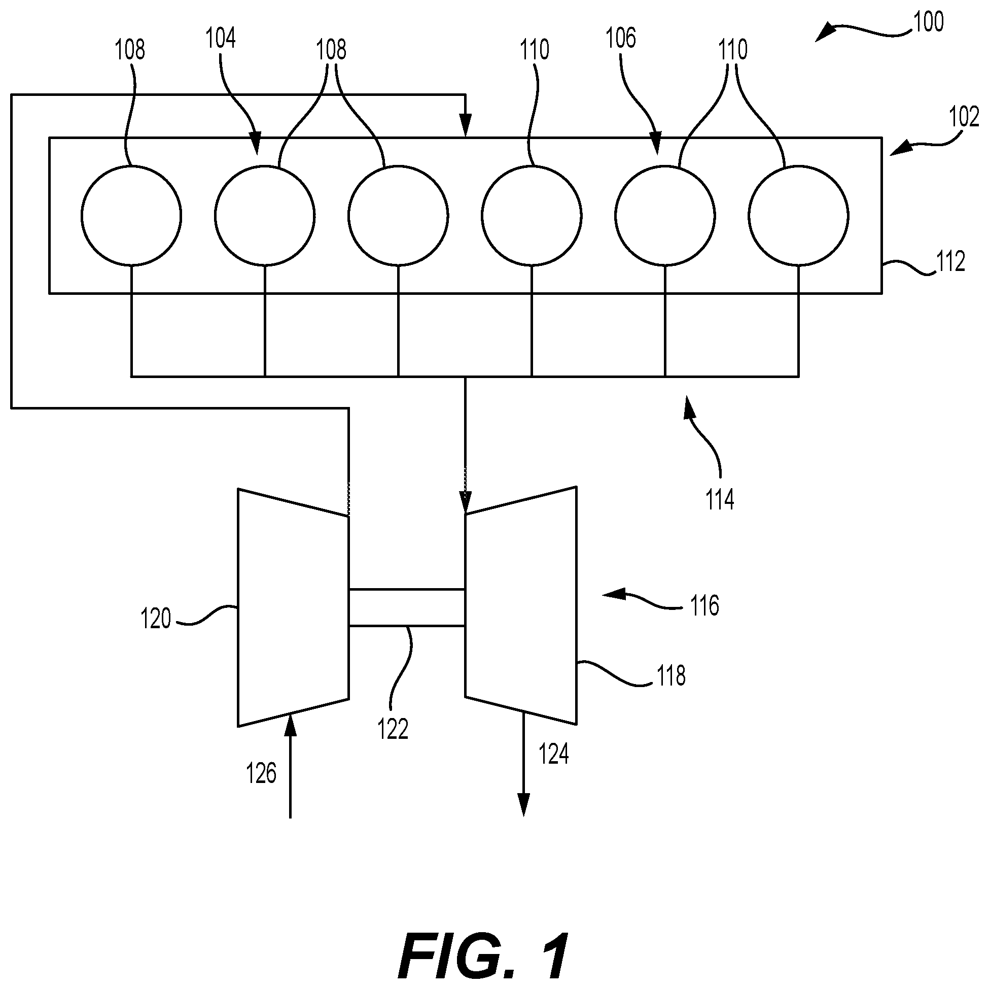 Patent US12345188 — Exhaust structure having rib — Figure 1