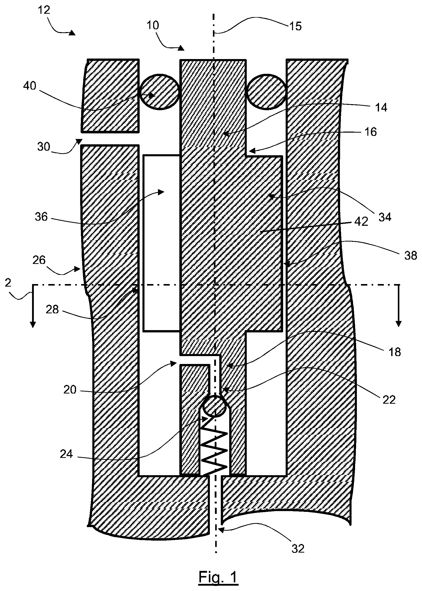 Patent US12345195 Figure 1 – Prevention of backfiring of a pre-chamber gas valve of a combustion engine