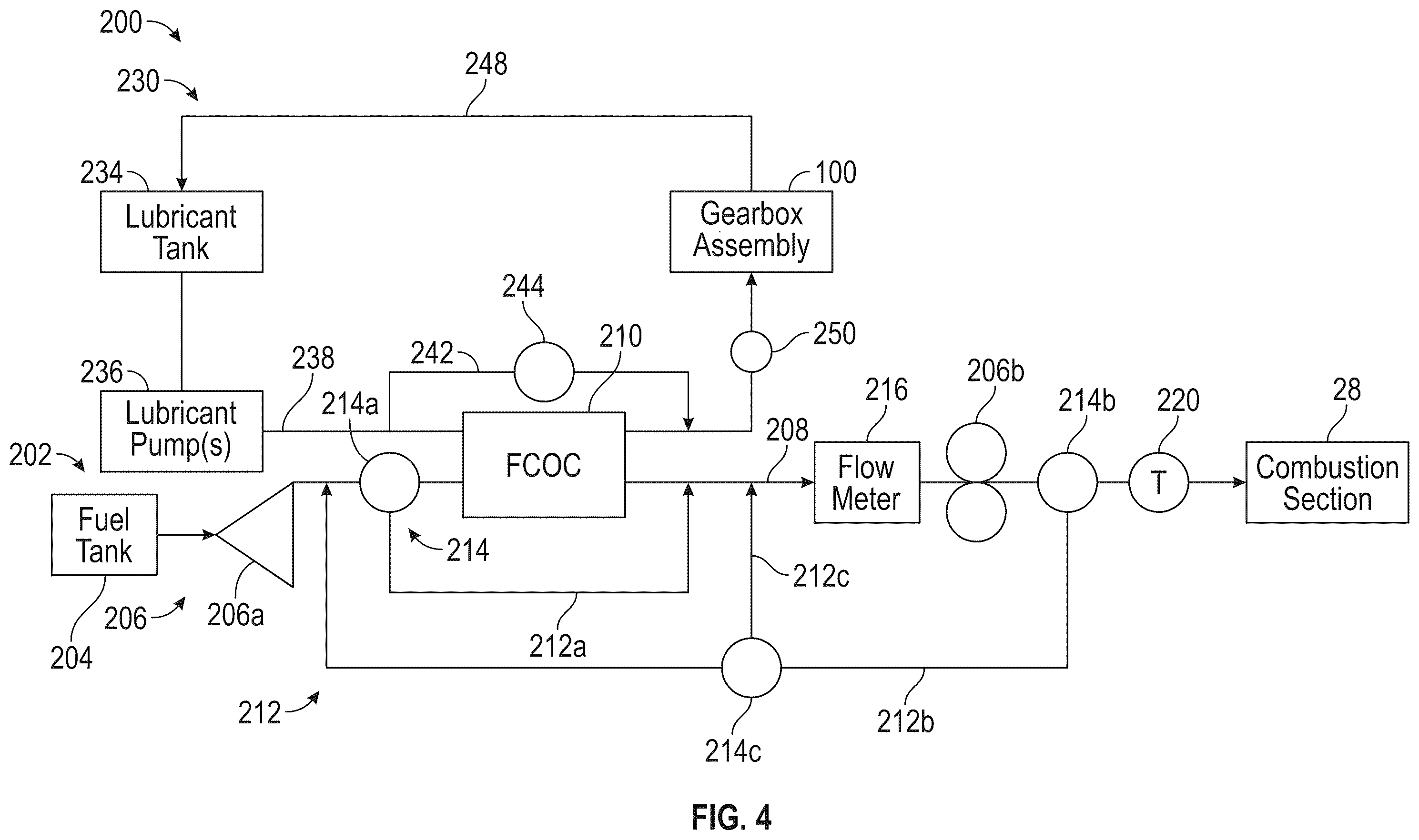 Patent US12345201 Figure 4 – Gearbox assembly with lubricant extraction volume ratio