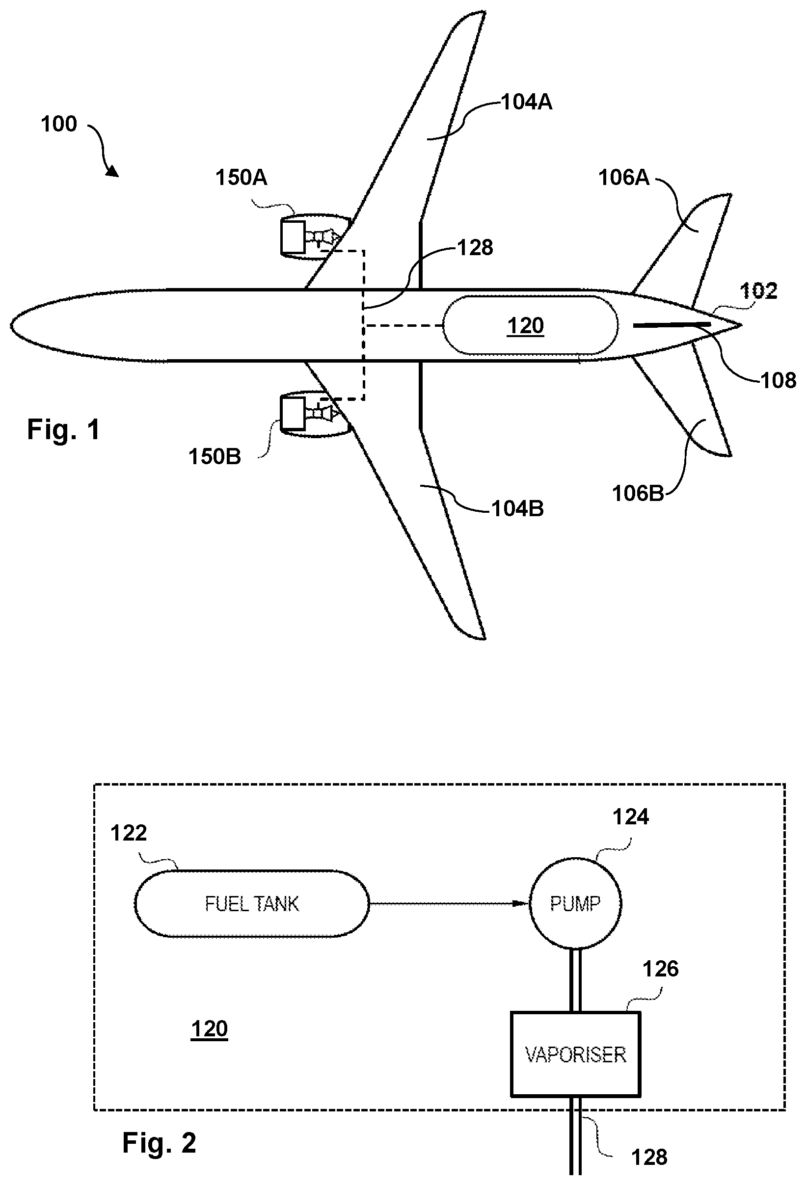 Patent US12345205 Figure 1 – Hydrogen-fuelled gas turbine engine with fuel-to-air turbocharger