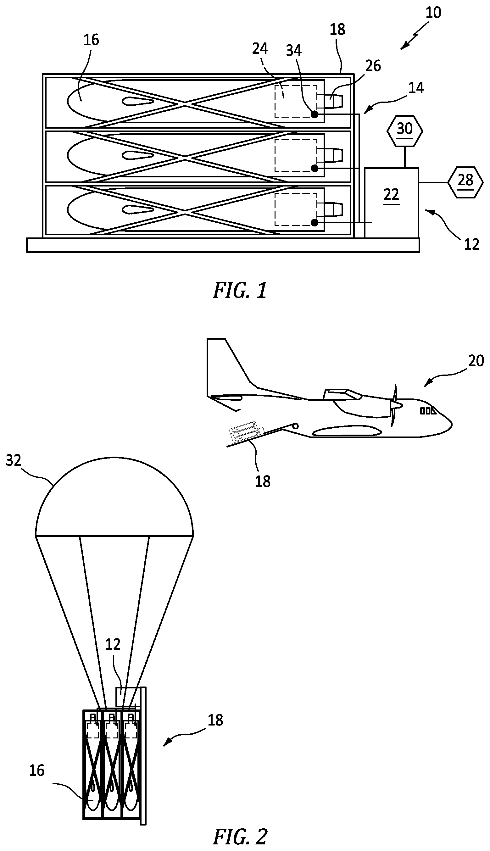 Patent US12345207 Figure 1 – Centralized multi engine startup system for palletized applications