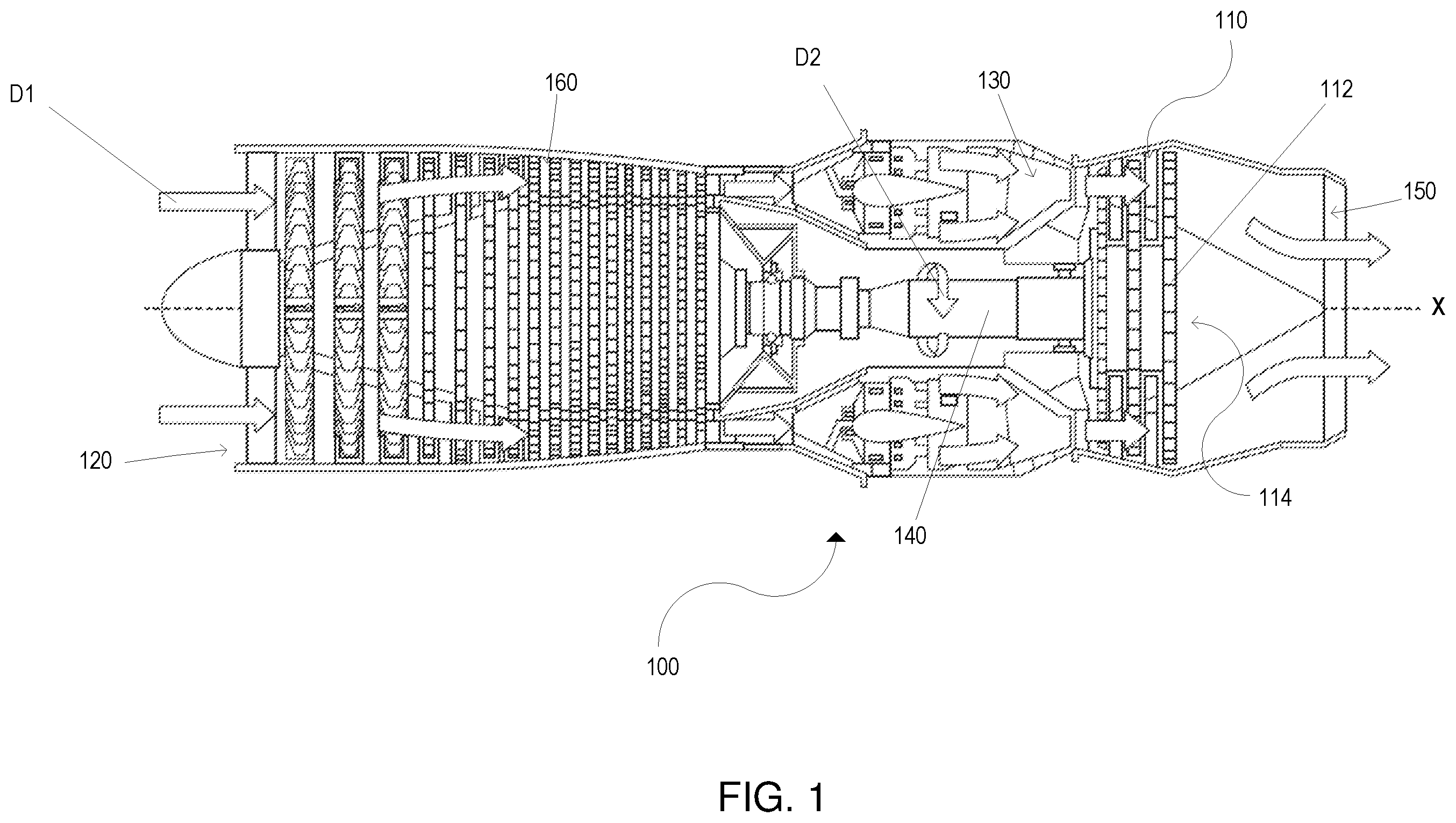 Patent US12345211 — Uncommanded or uncontrollable high thrust detection and mitigation — Figure 1