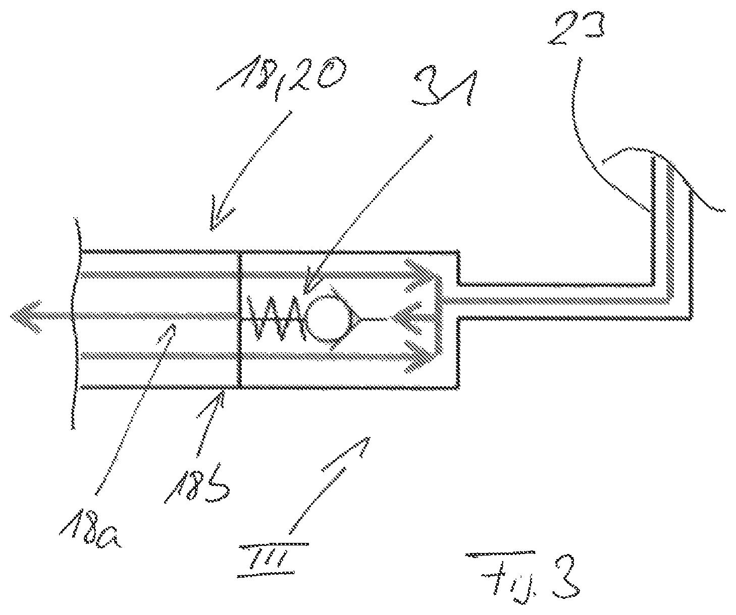 Patent US12345213 Figure 3 – Gas supply system for a gas engine or dual-fuel engine and method for operating the same