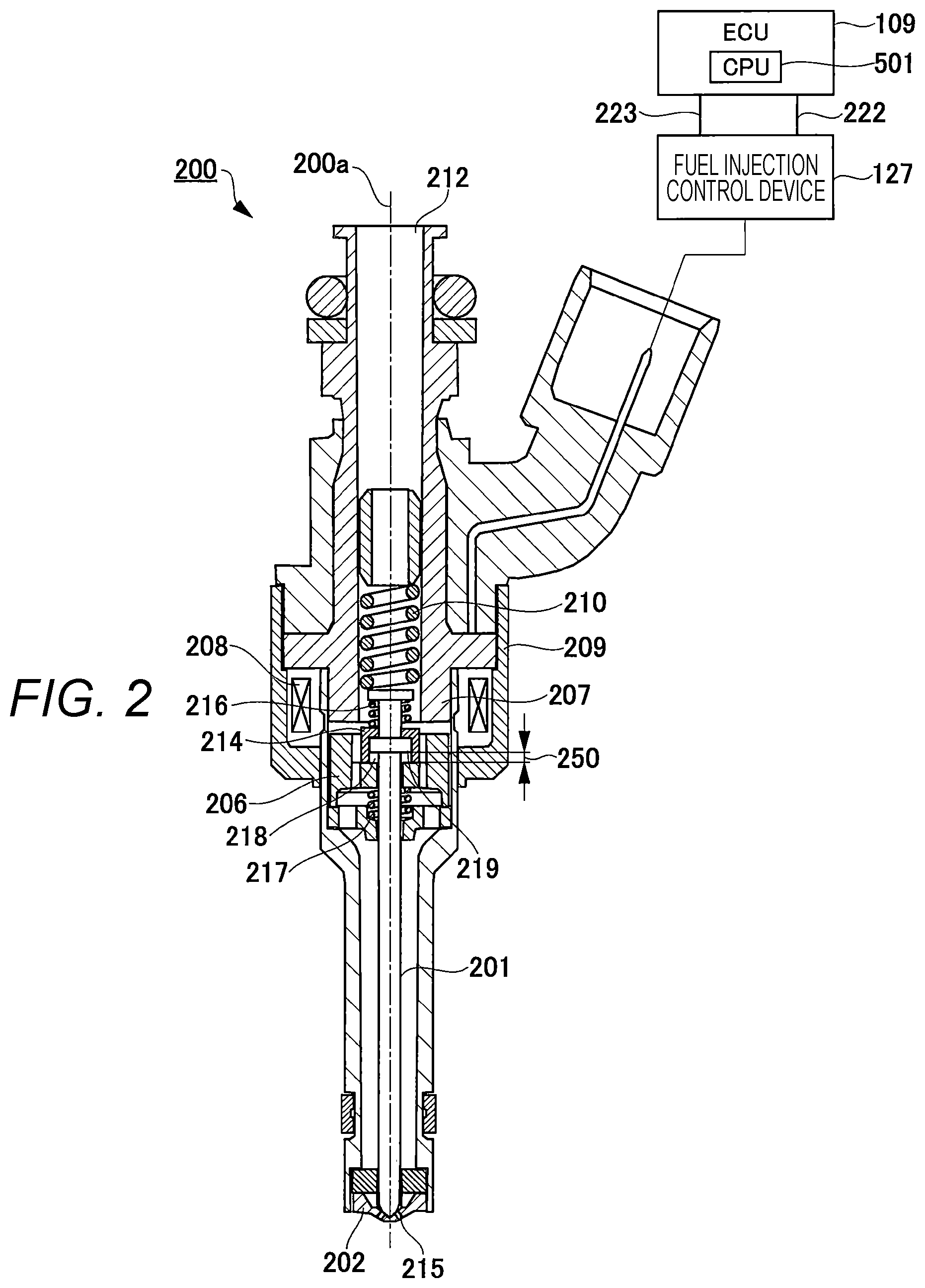 Patent US12345214 Figure 2 – Internal combustion engine control device