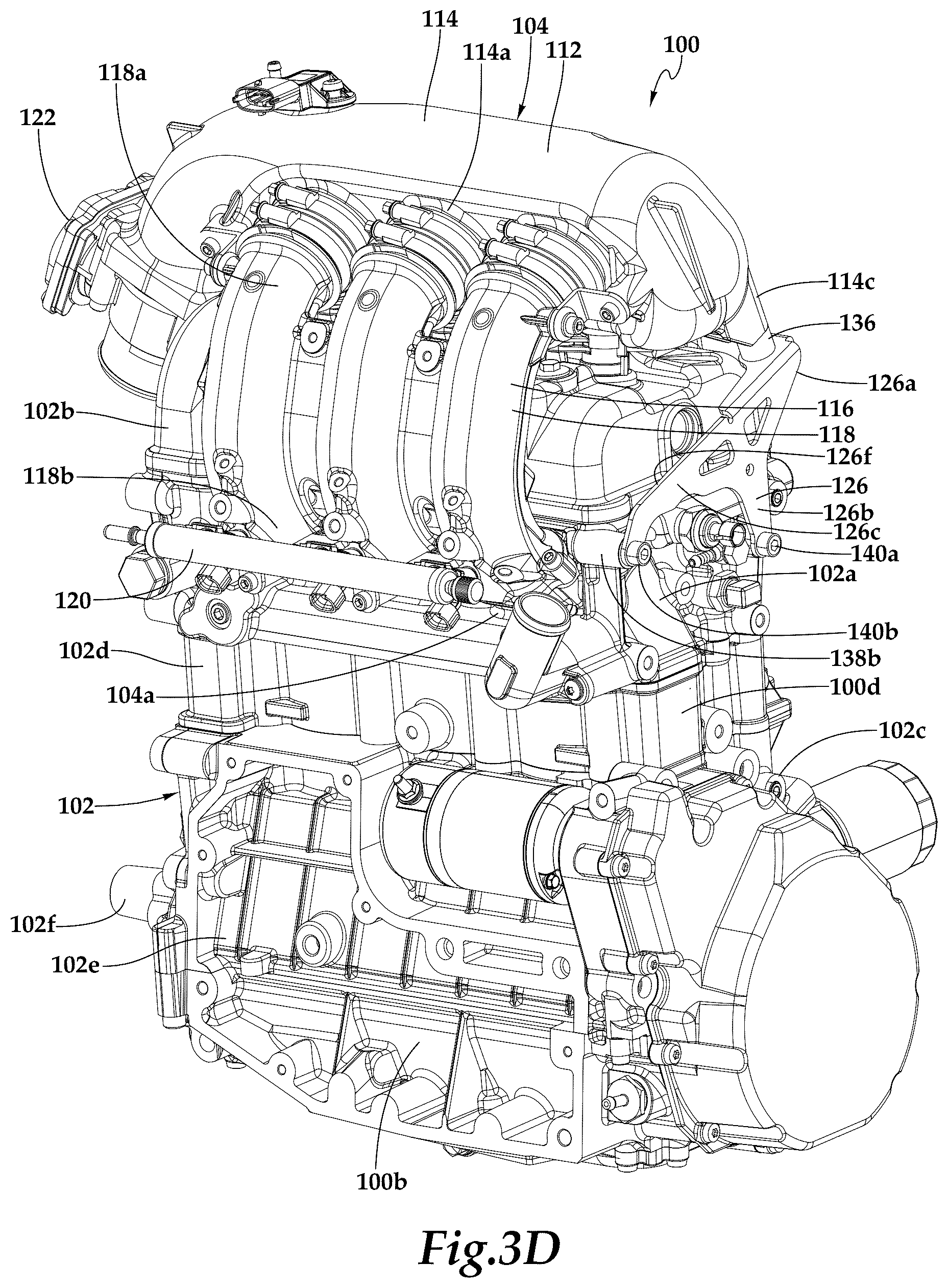 Patent US12345223 Figure 9 – Air intake vibration isolation systems for vehicle engines