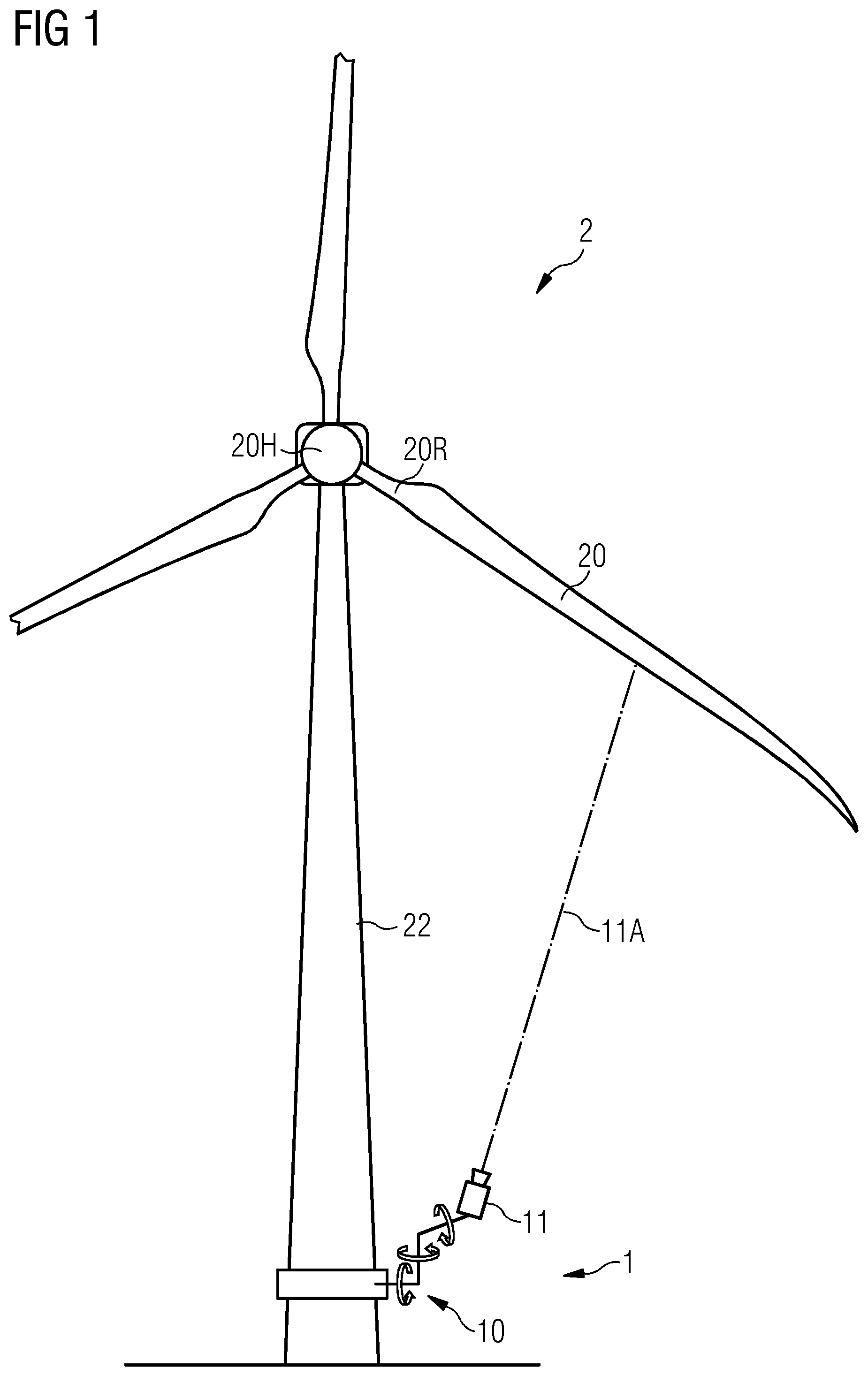 Patent US12345231 Figure 1 – Method of imaging a wind turbine rotor blade
