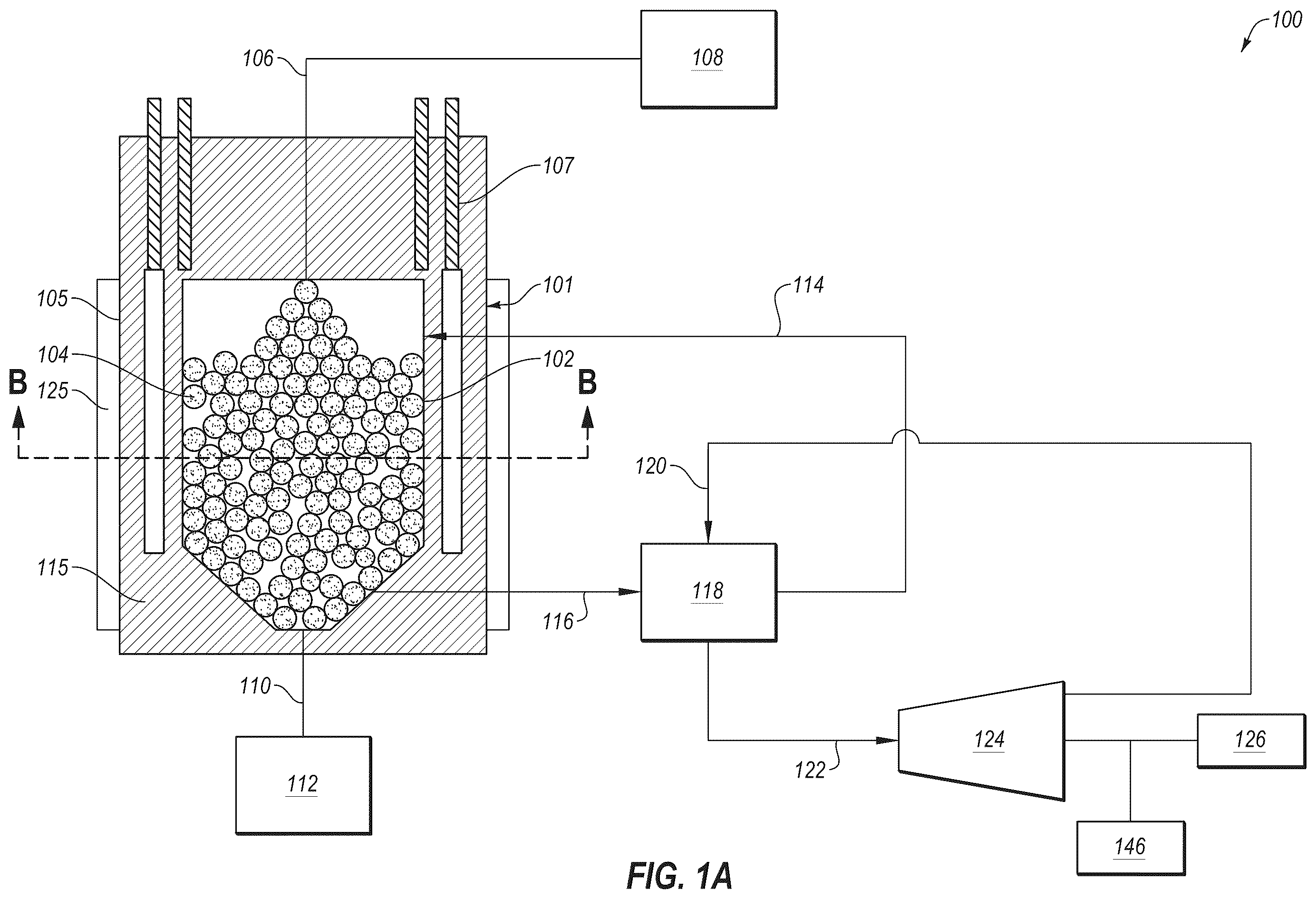 Patent US12345240 Figure 1 – Nuclear reactor and associated components, systems, and methods