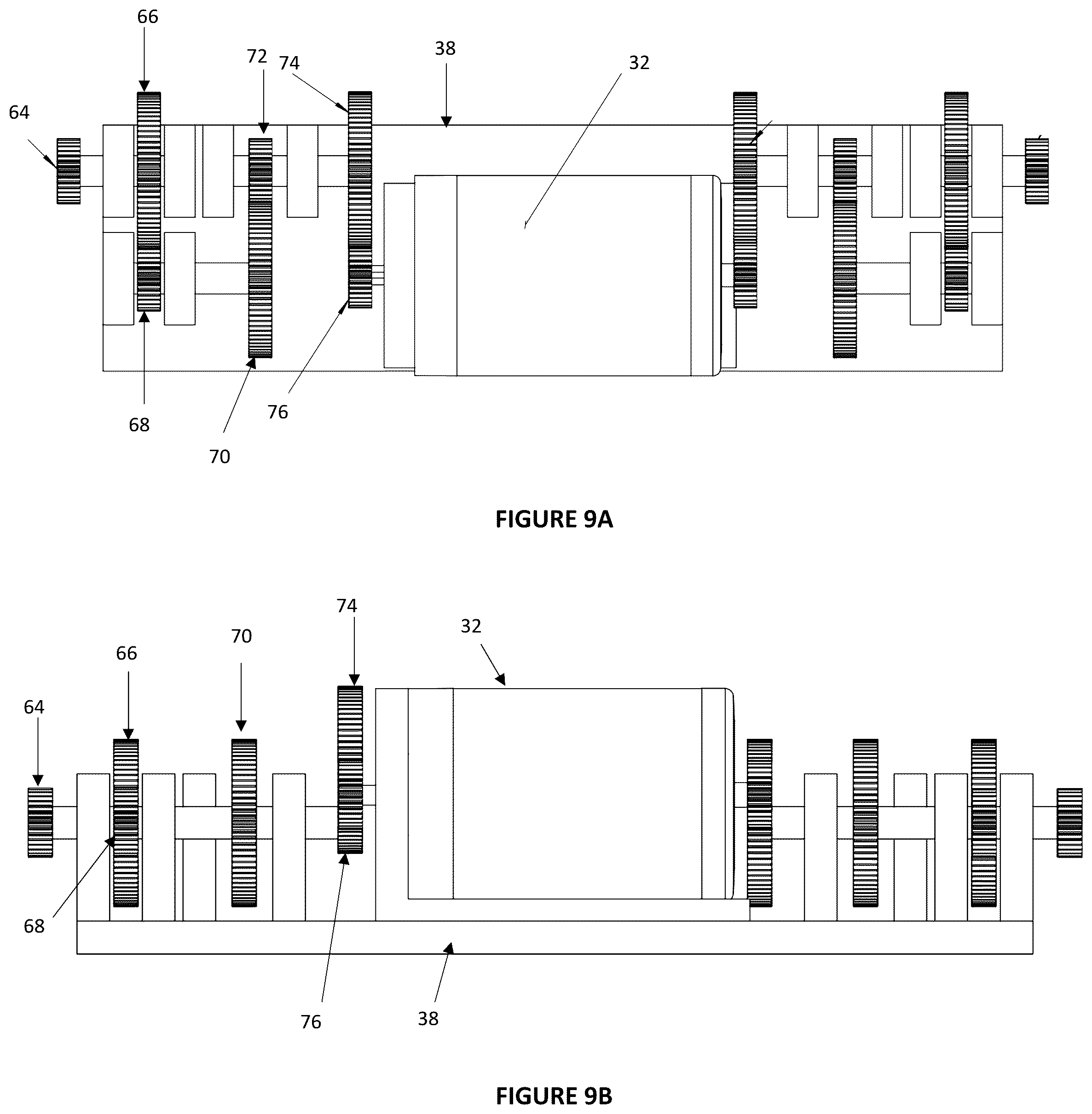 Patent US12345241 Figure 9 – Regenerative energy system using direct kinetic energy transfer to a generator