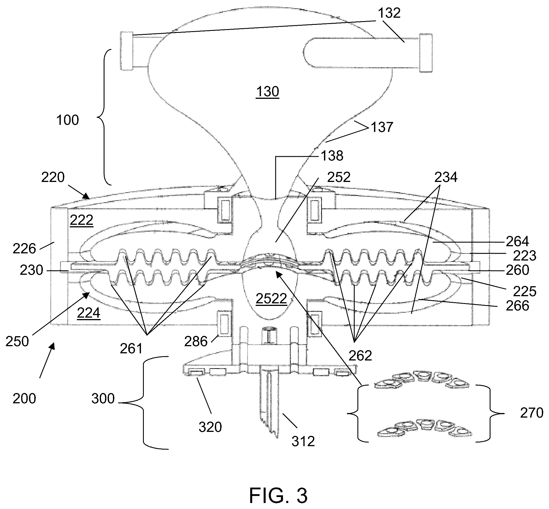 Patent US12345242 Figure 2 – Fluid processing system with a disk-pack turbine