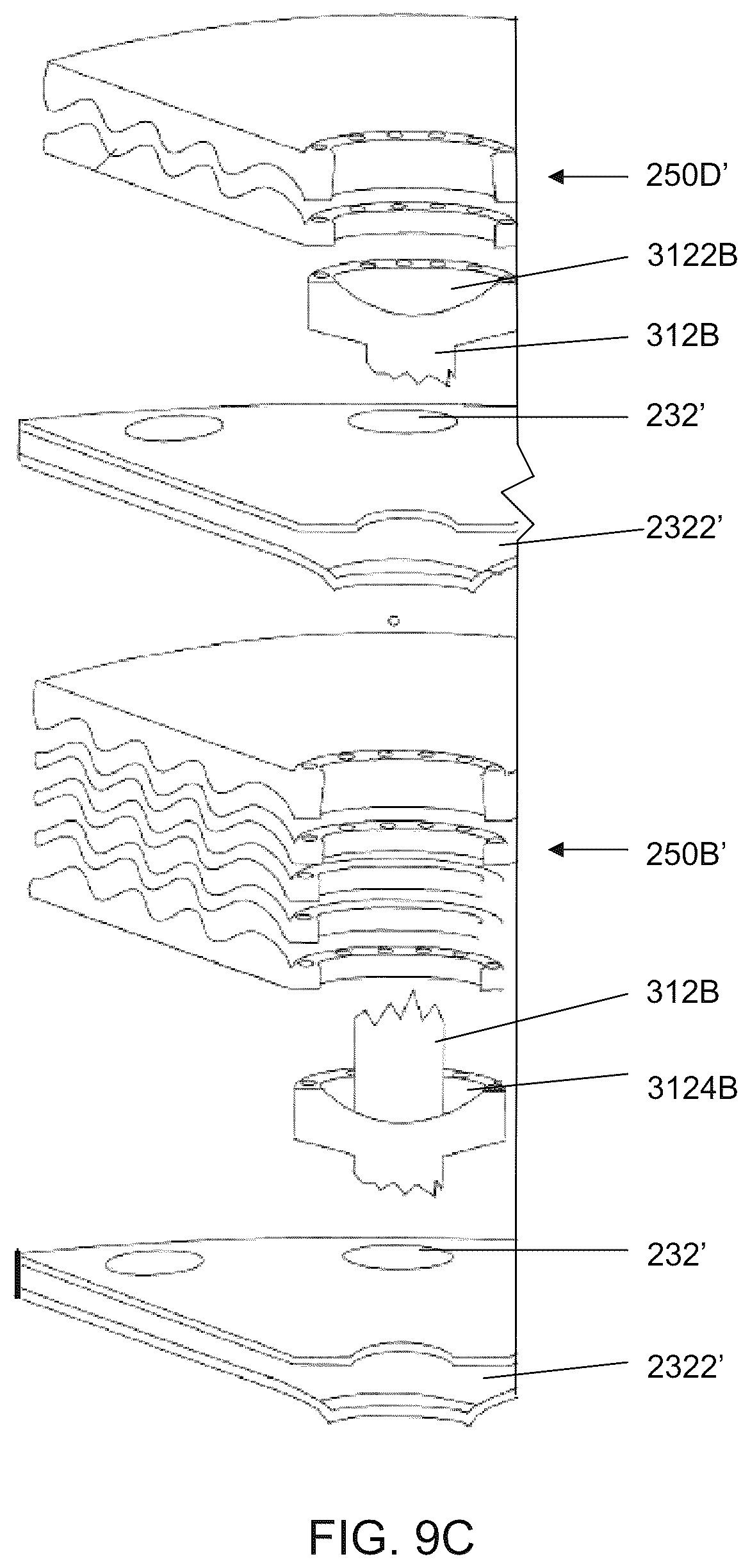 Patent US12345242 Figure 9 – Fluid processing system with a disk-pack turbine