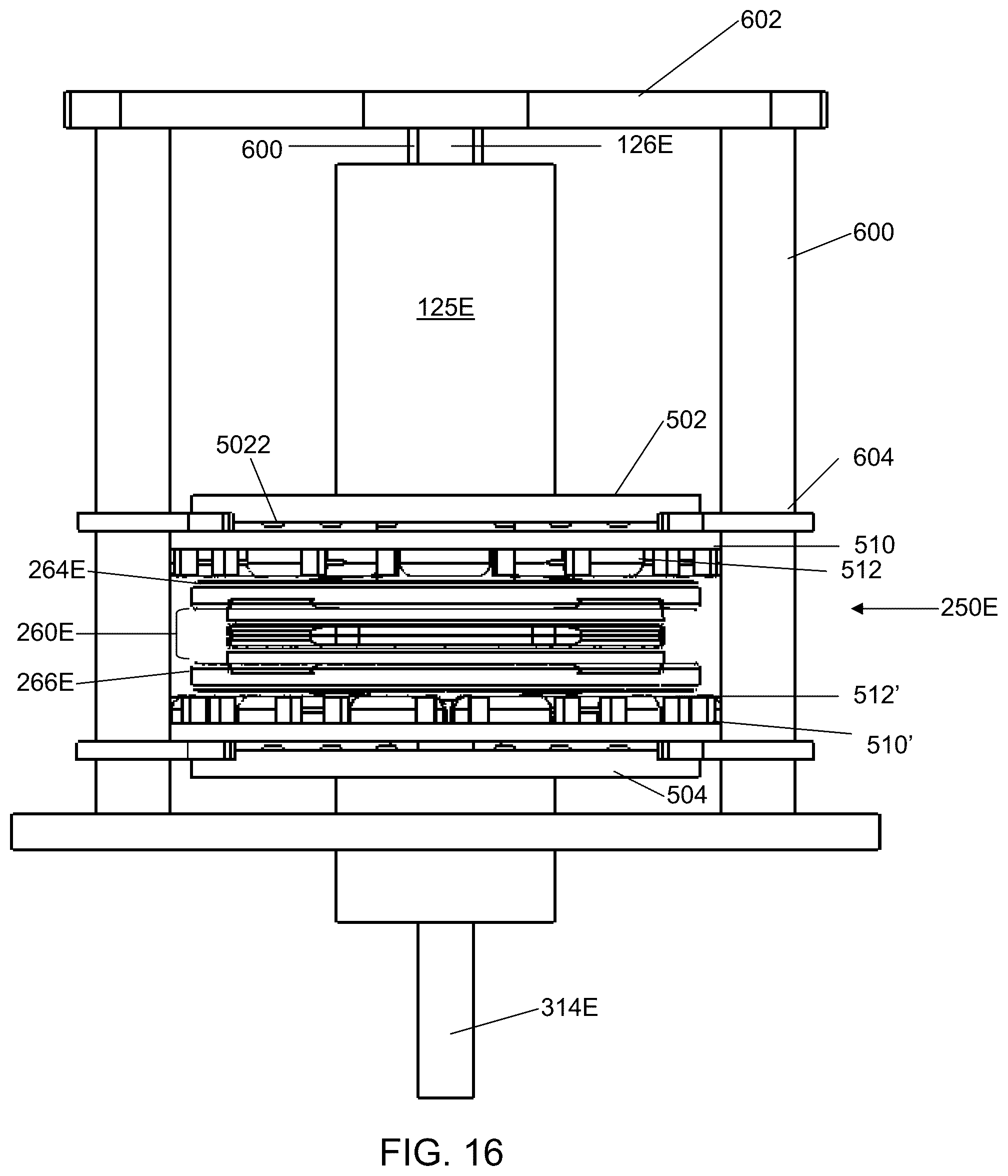 Patent US12345242 Figure 14 – Fluid processing system with a disk-pack turbine