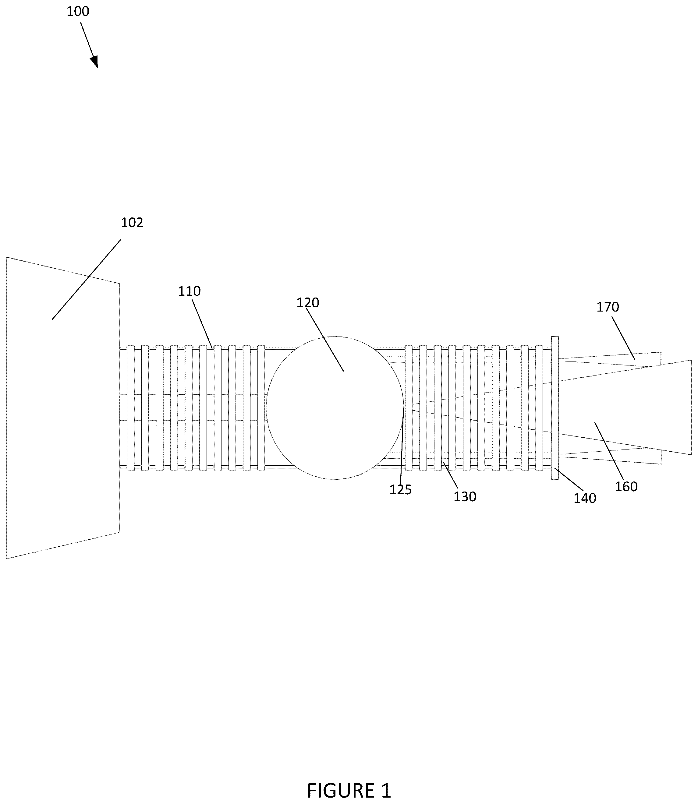 Patent US12345244 Figure 1 – Systems and methods for propulsion of an object in a vacuum