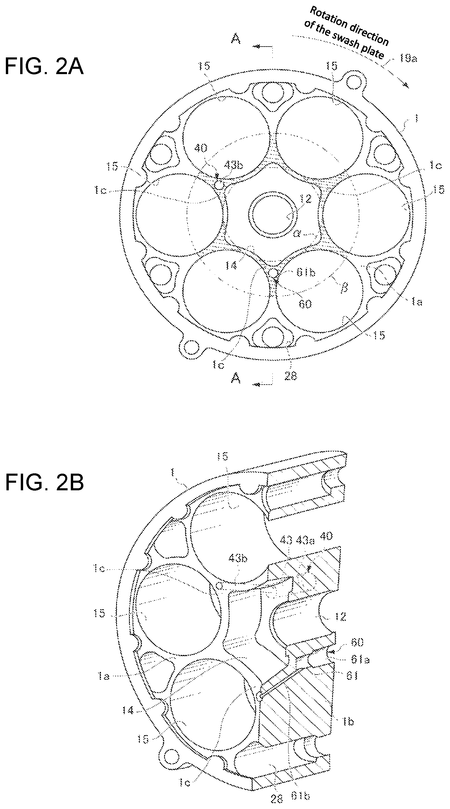 Patent US12345246 Figure 2 – Variable-displacement swash plate type compressor