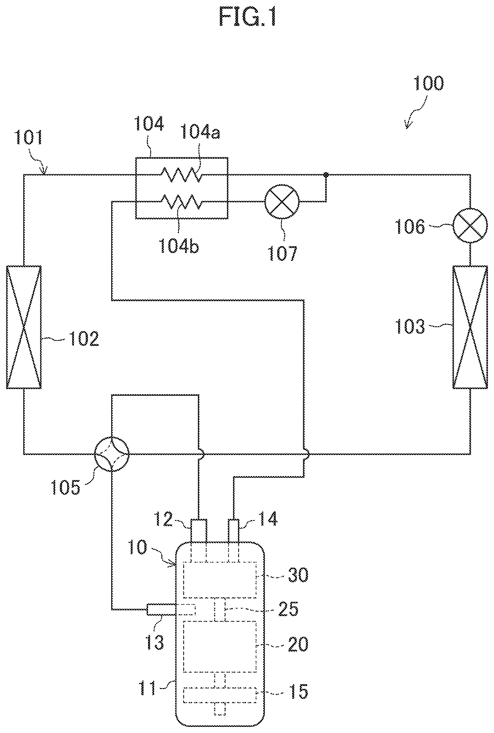 Patent US12345256 — Scroll compressor — Figure 1
