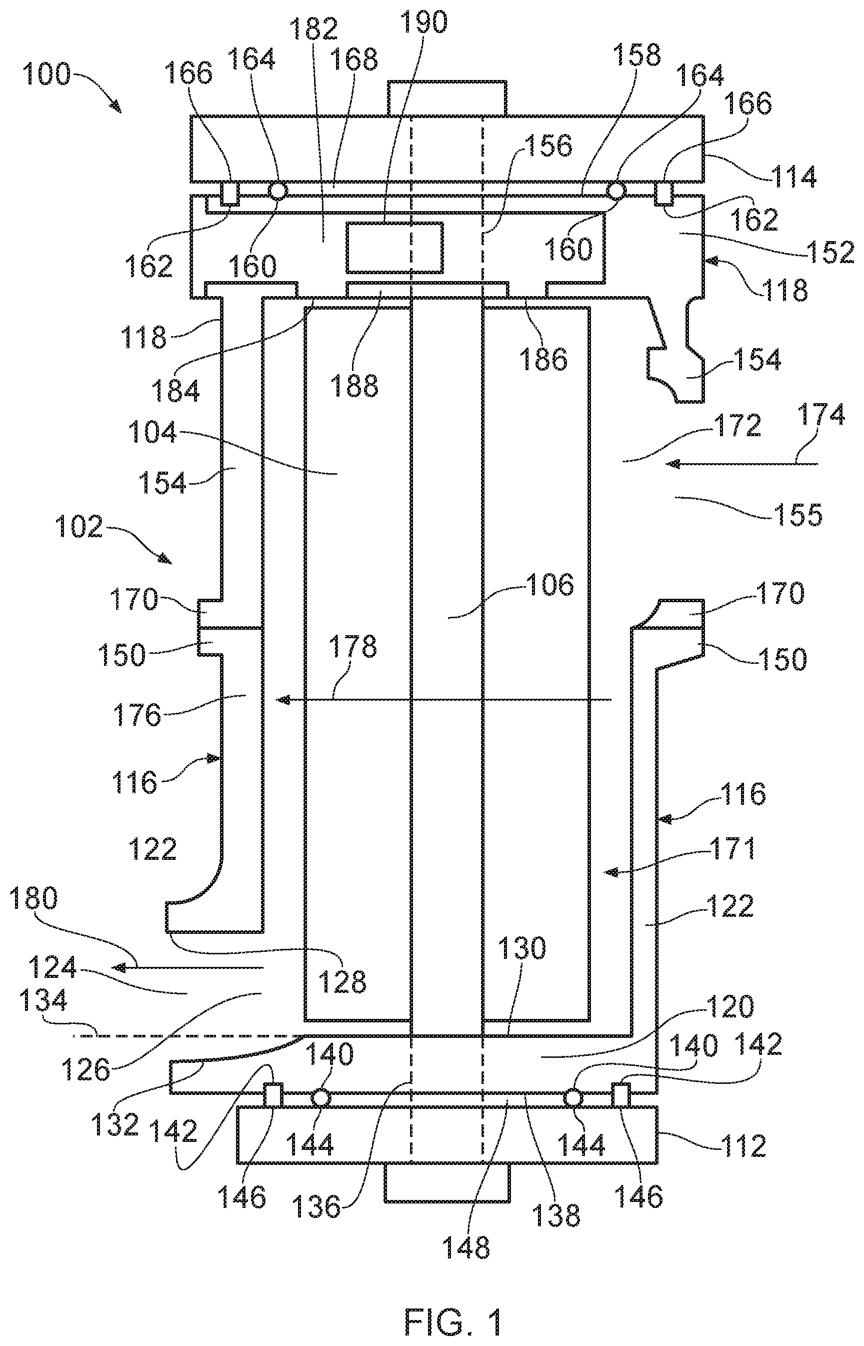 Patent US12345261 Figure 1 – Stator for a vacuum pump