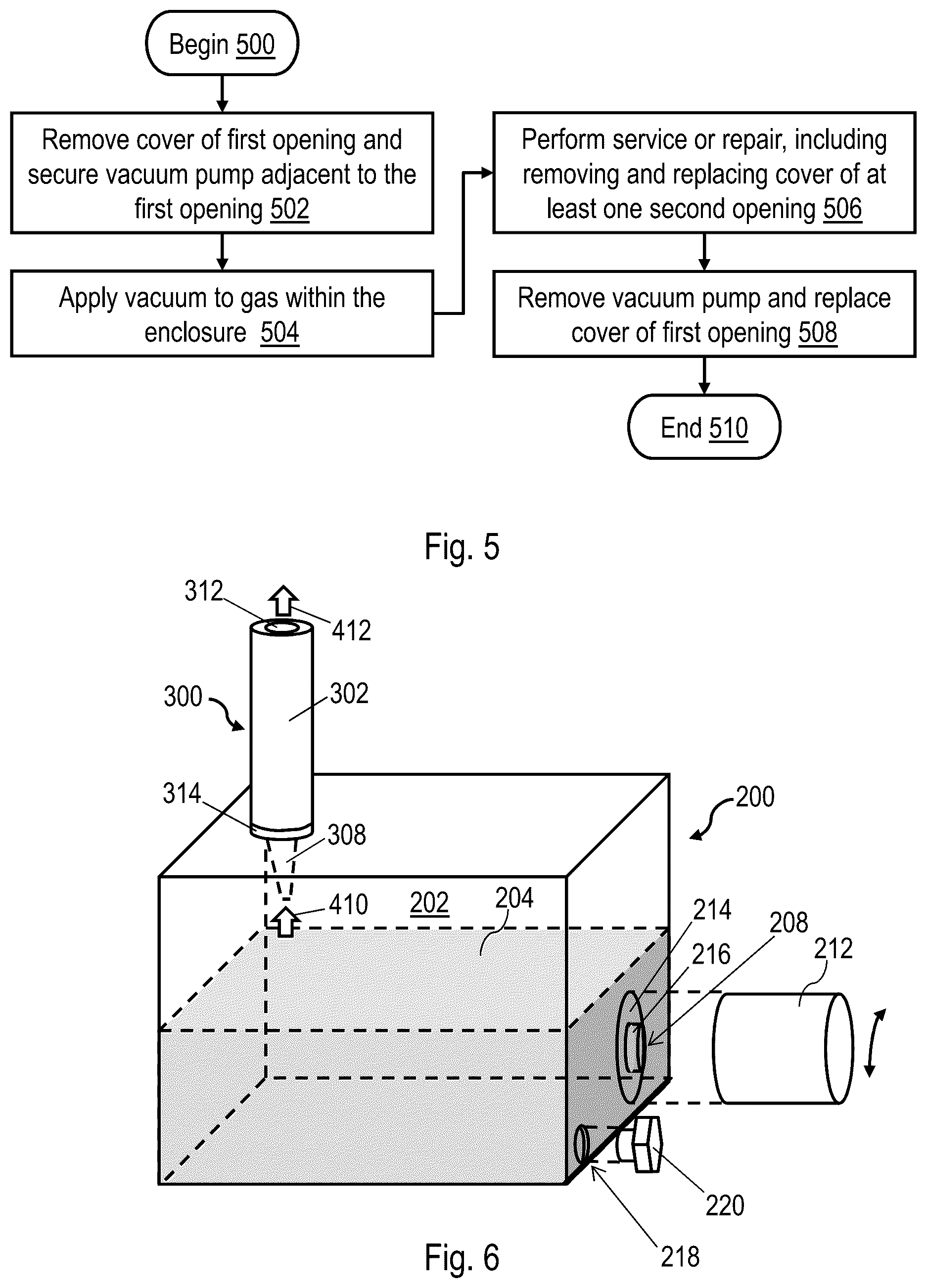 Patent US12345268 Figure 3 – Machine and method for vacuum assisted servicing of a fluid enclosure