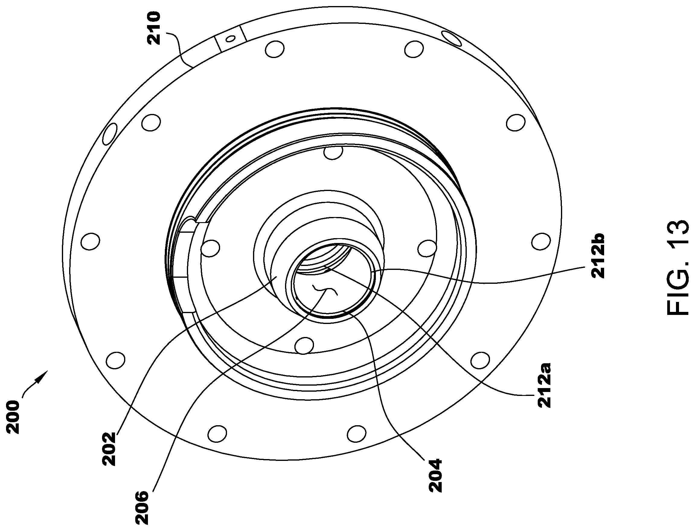 Patent US12345271 Figure 12 – Foil bearing assembly including perforated inner foil assembly and compressor including same