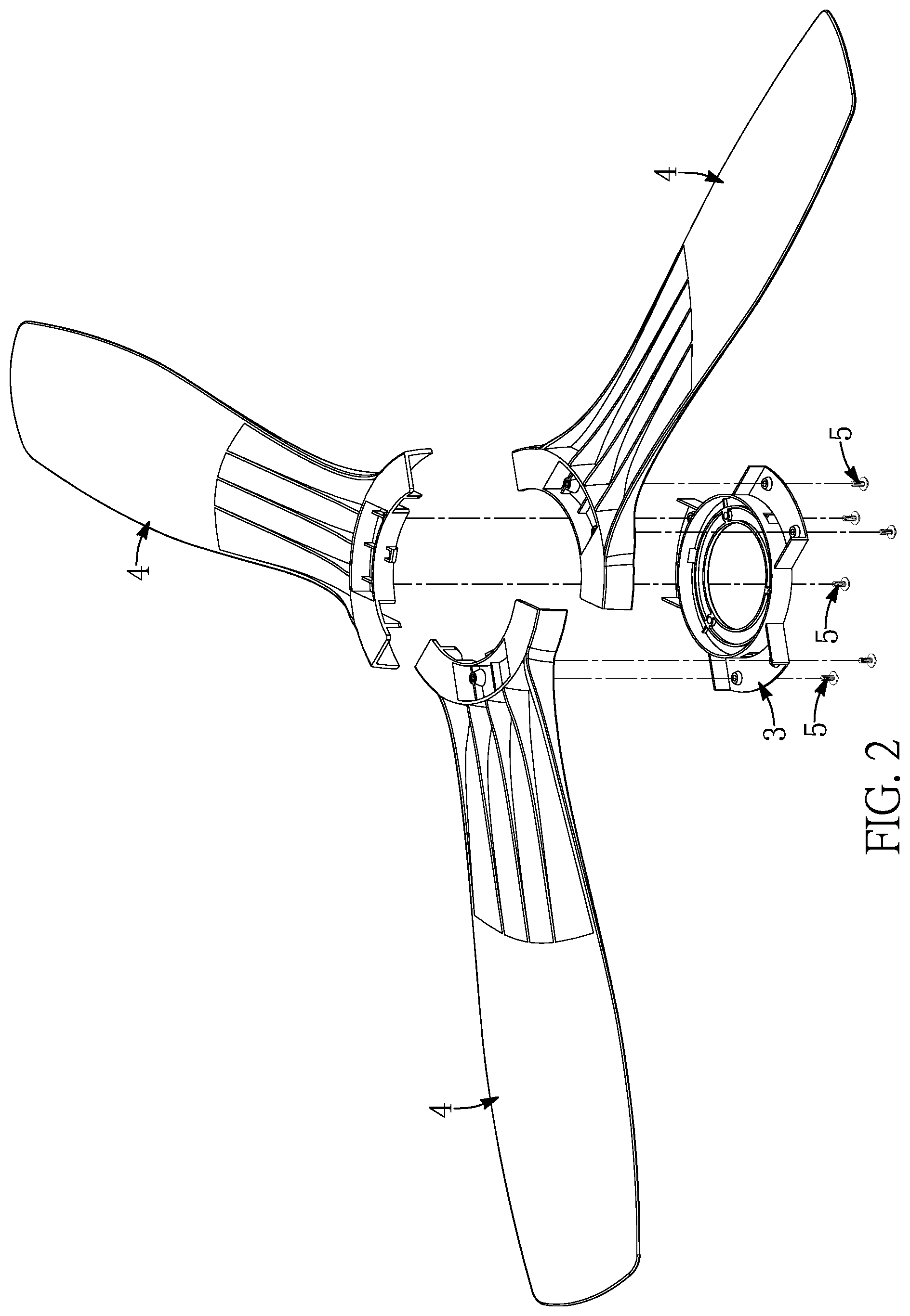 Patent US12345272 Figure 2 – Ceiling fan and structure thereof