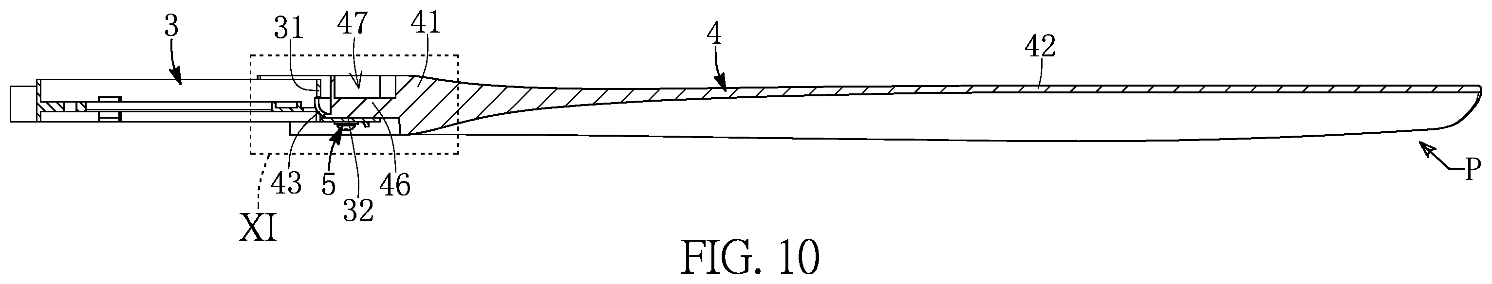 Patent US12345272 Figure 10 – Ceiling fan and structure thereof