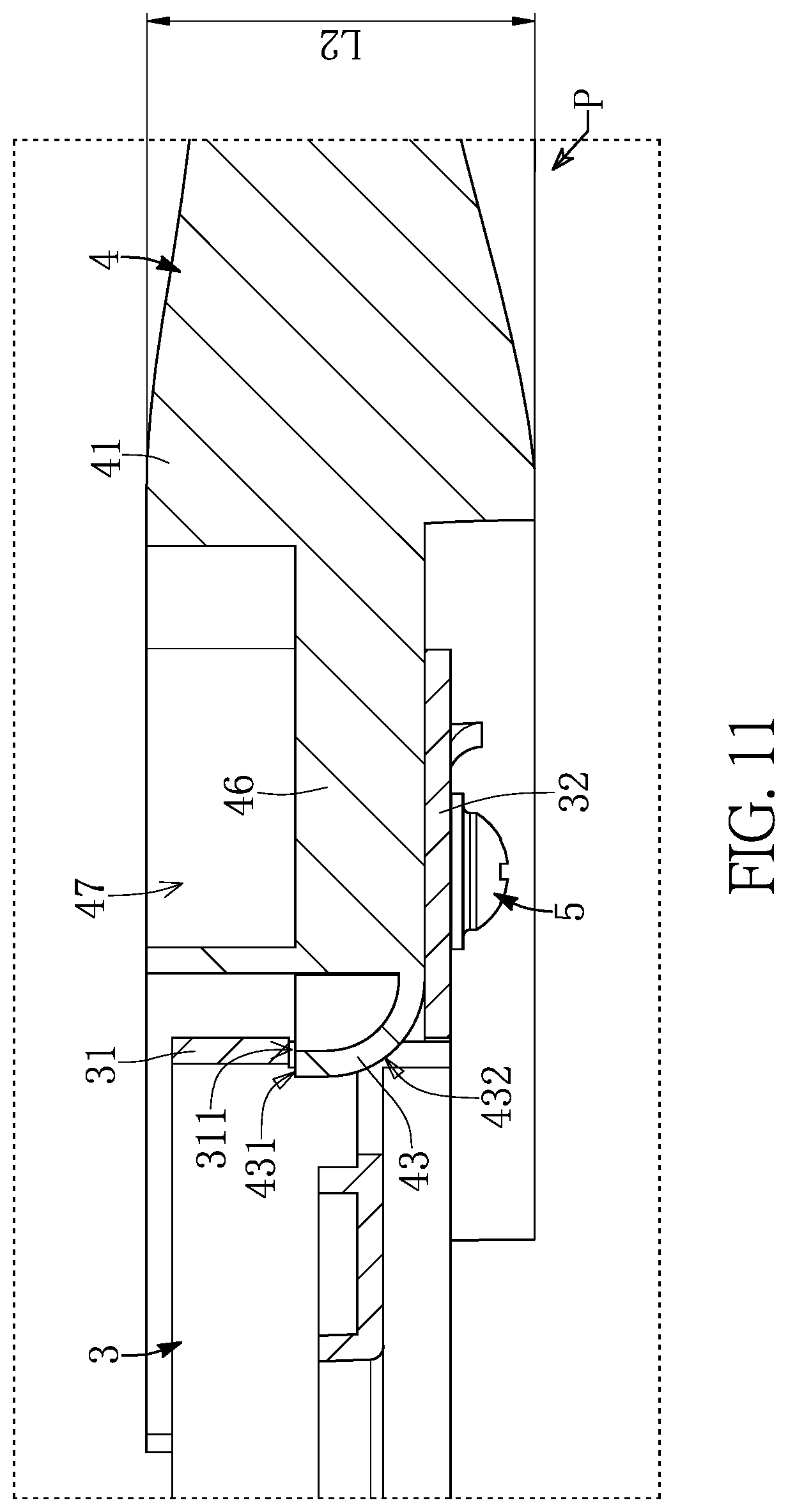 Patent US12345272 Figure 11 – Ceiling fan and structure thereof