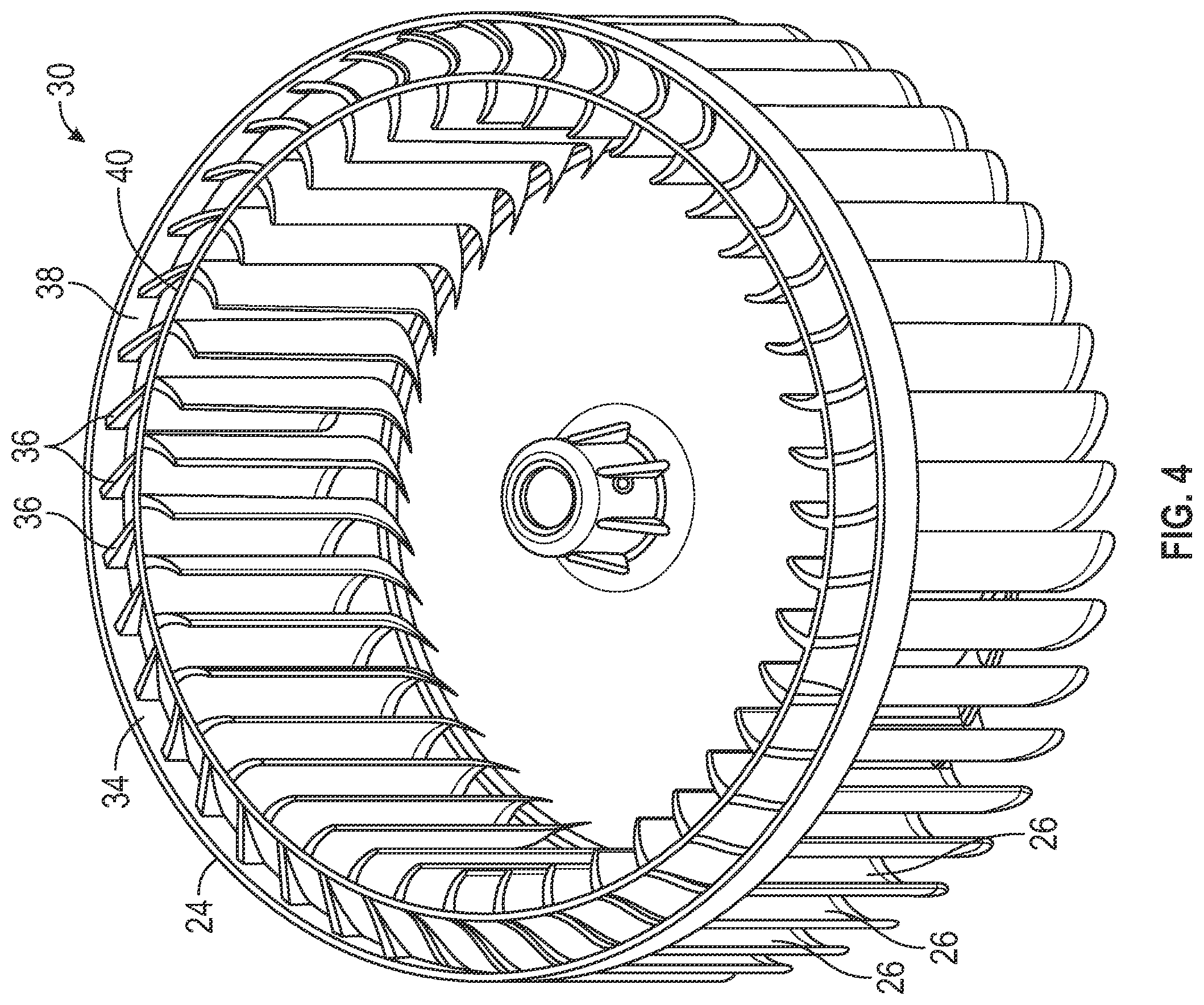 Patent US12345275 Figure 3 – Blower wheel assemblies and methods
