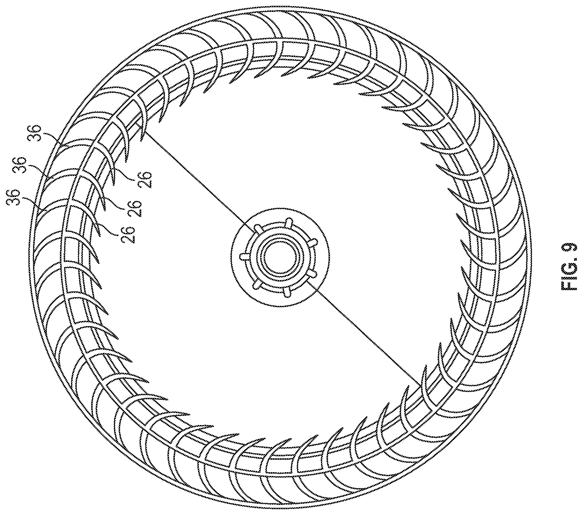 Patent US12345275 Figure 7 – Blower wheel assemblies and methods