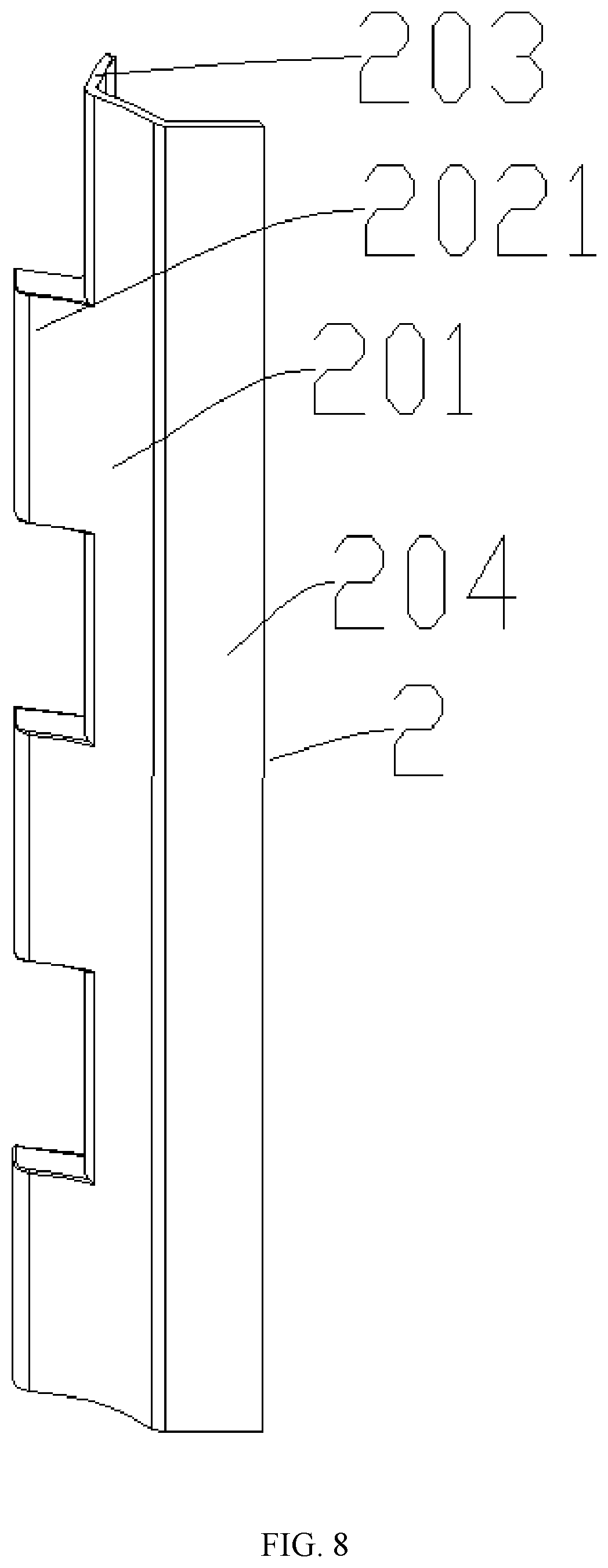 Patent US12345276 Figure 8 – Cross-flow air duct and air outlet device