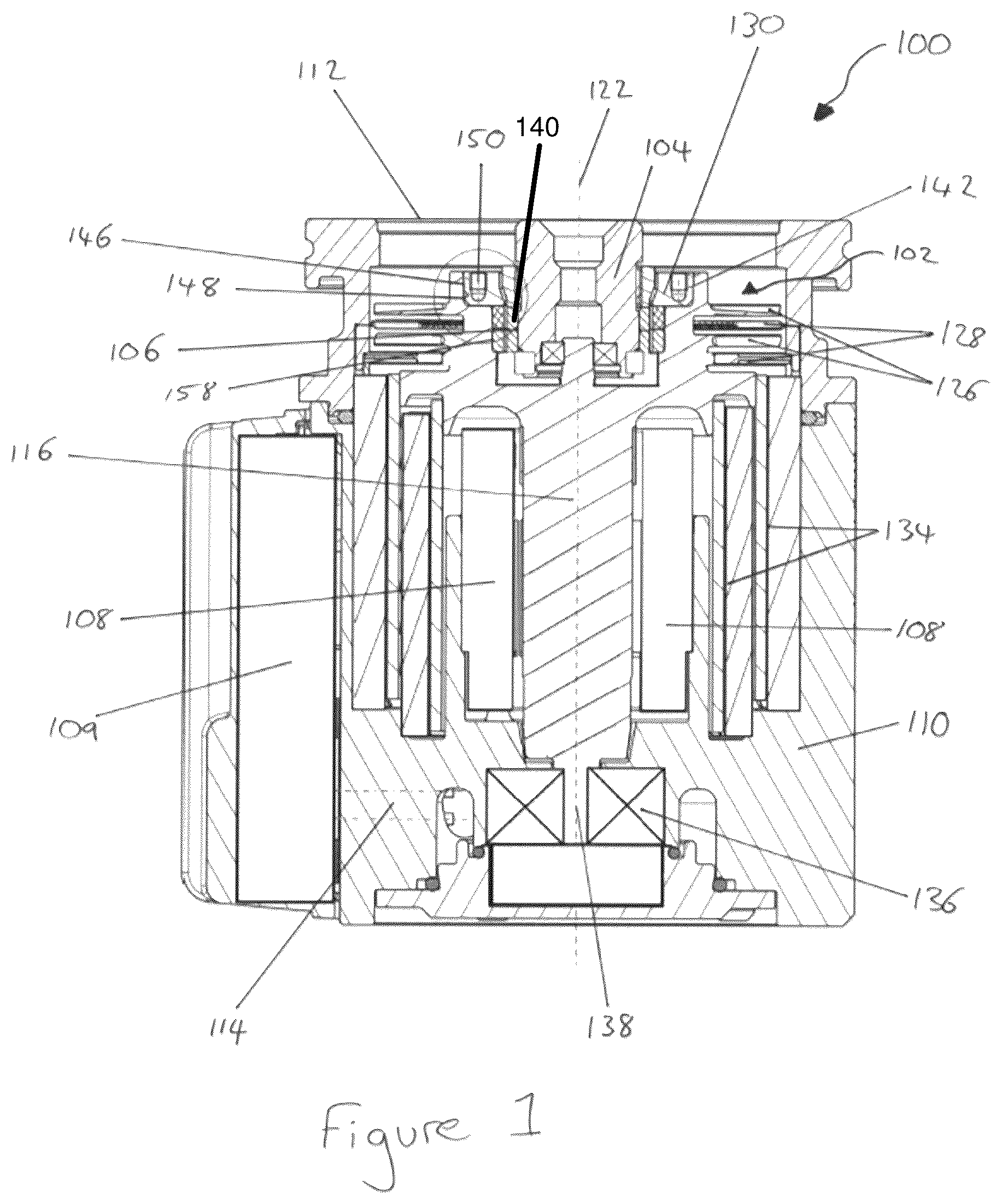 Patent US12345277 — Rotor assembly for a turbomolecular pump — Figure 1