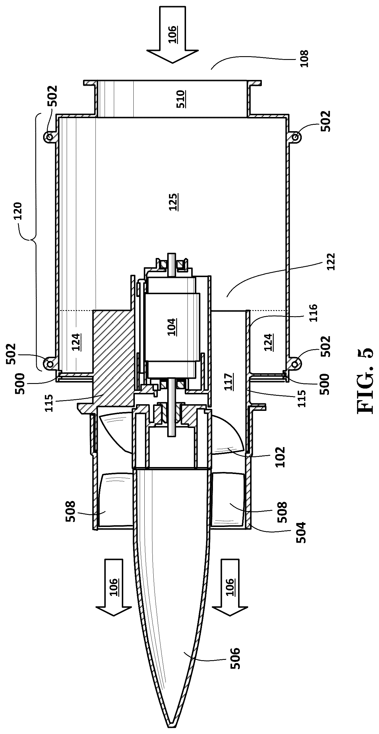 Patent US12345278 Figure 4 – Debris blower with sound attenuation resonator