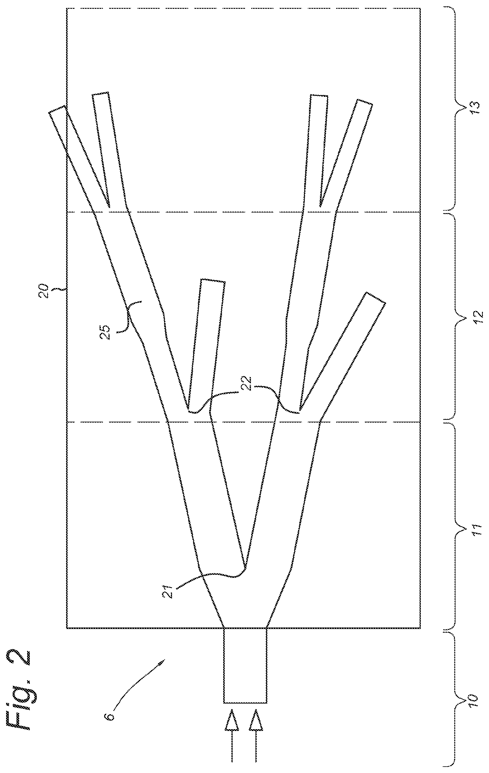 Patent US12345282 Figure 2 – Air handling system for a climate control system in a delimited space, climate control system for climate control in a delimited space, modular unit comprising a delimited space and climate control system and an assembly of modular units