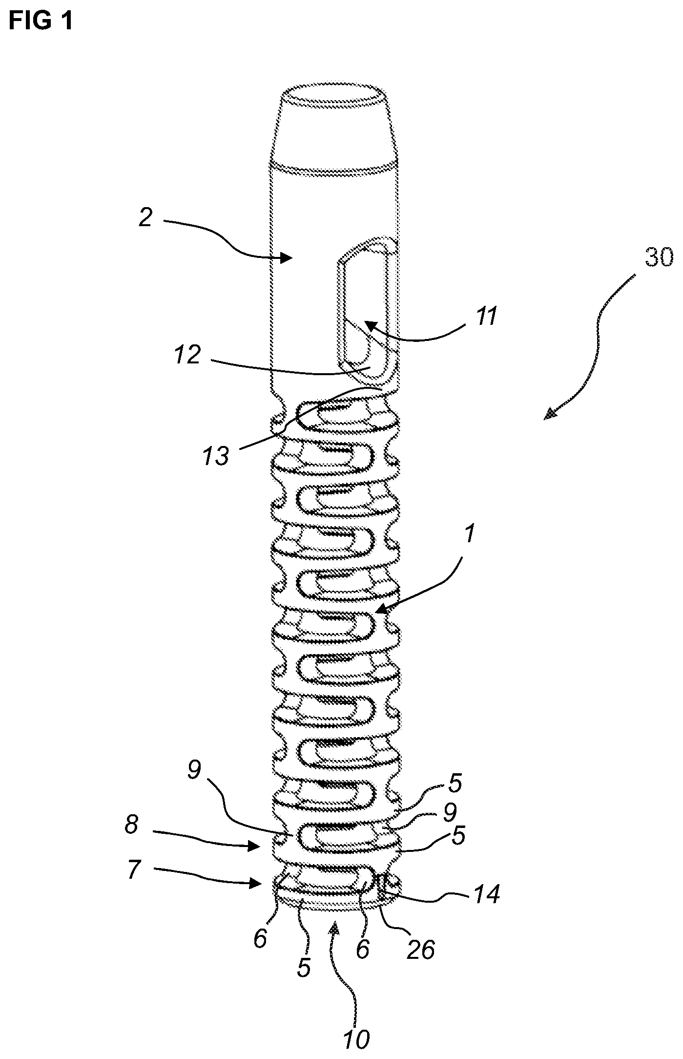 Patent US12345283 Figure 1 – Static load compression spring