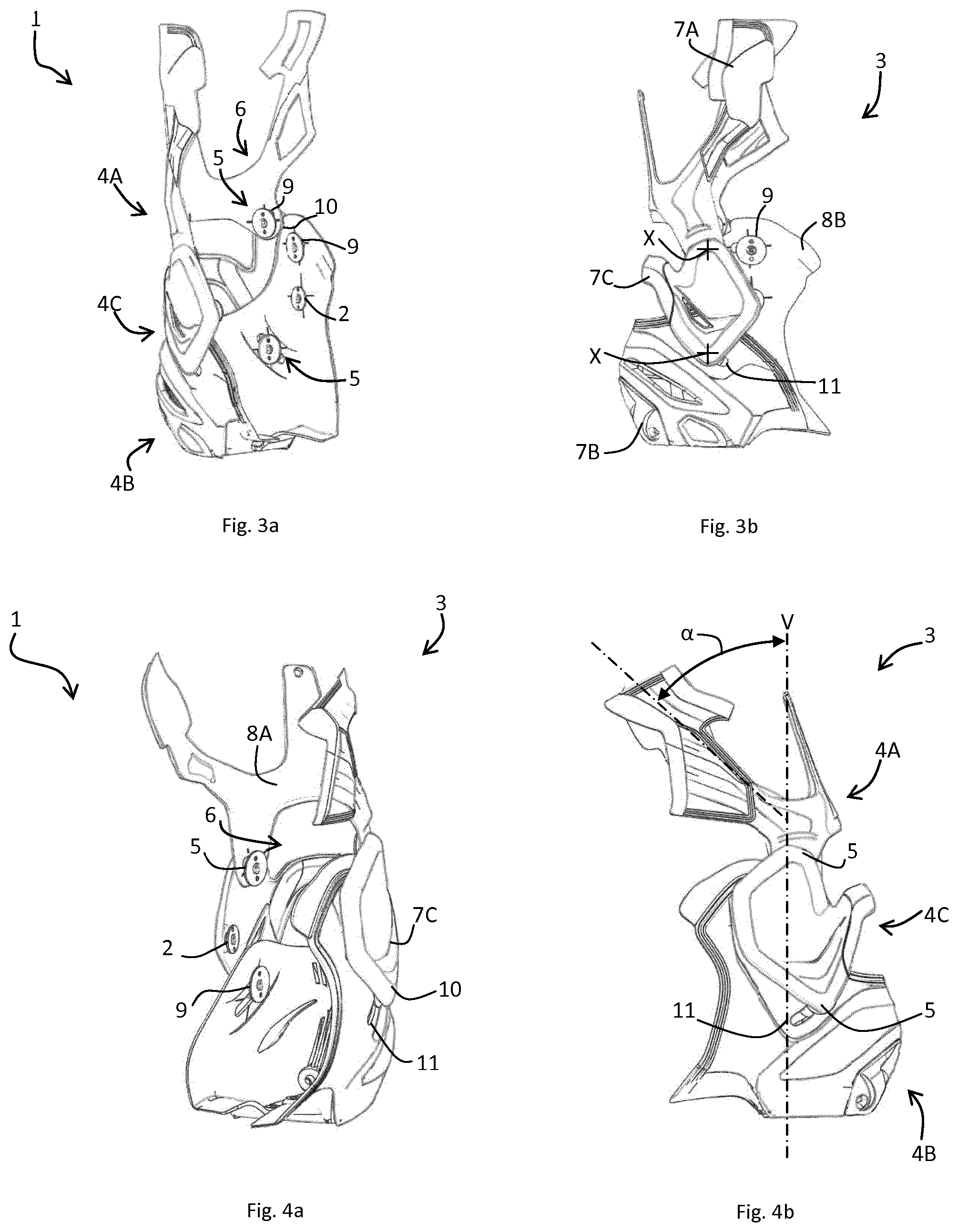 Patent US12345287 Figure 2 – Wearable protection device, method of assembling said wearable protection device and motorcycle boot comprising said wearable protection device