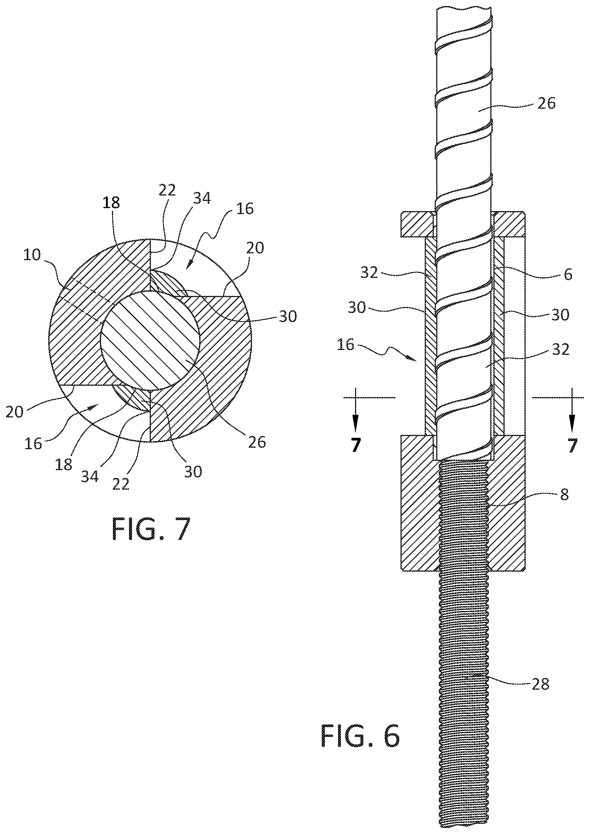 Patent US12345289 Figure 3 – Coupler for connecting a rebar to a threaded rod or another rebar