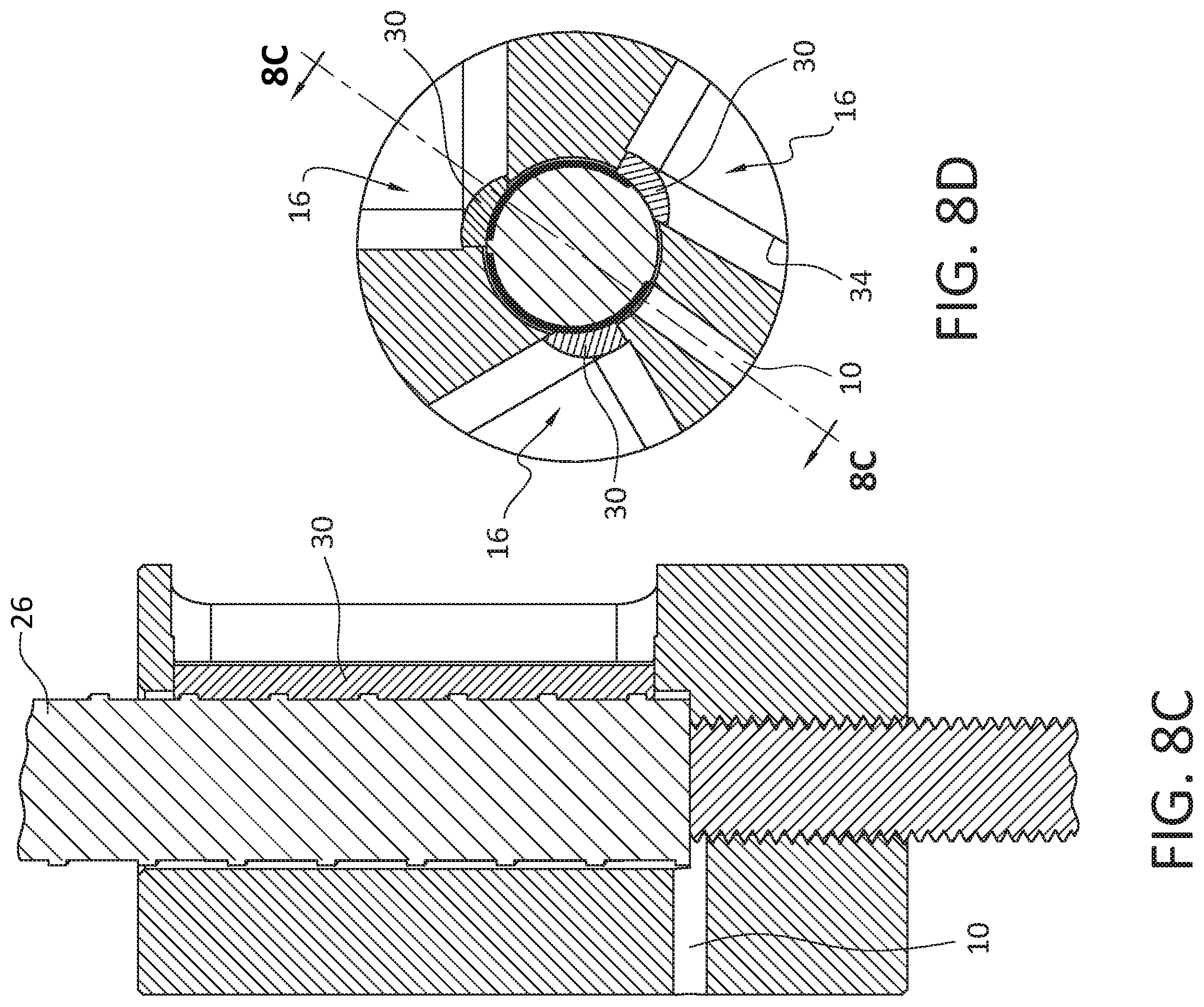 Patent US12345289 Figure 5 – Coupler for connecting a rebar to a threaded rod or another rebar